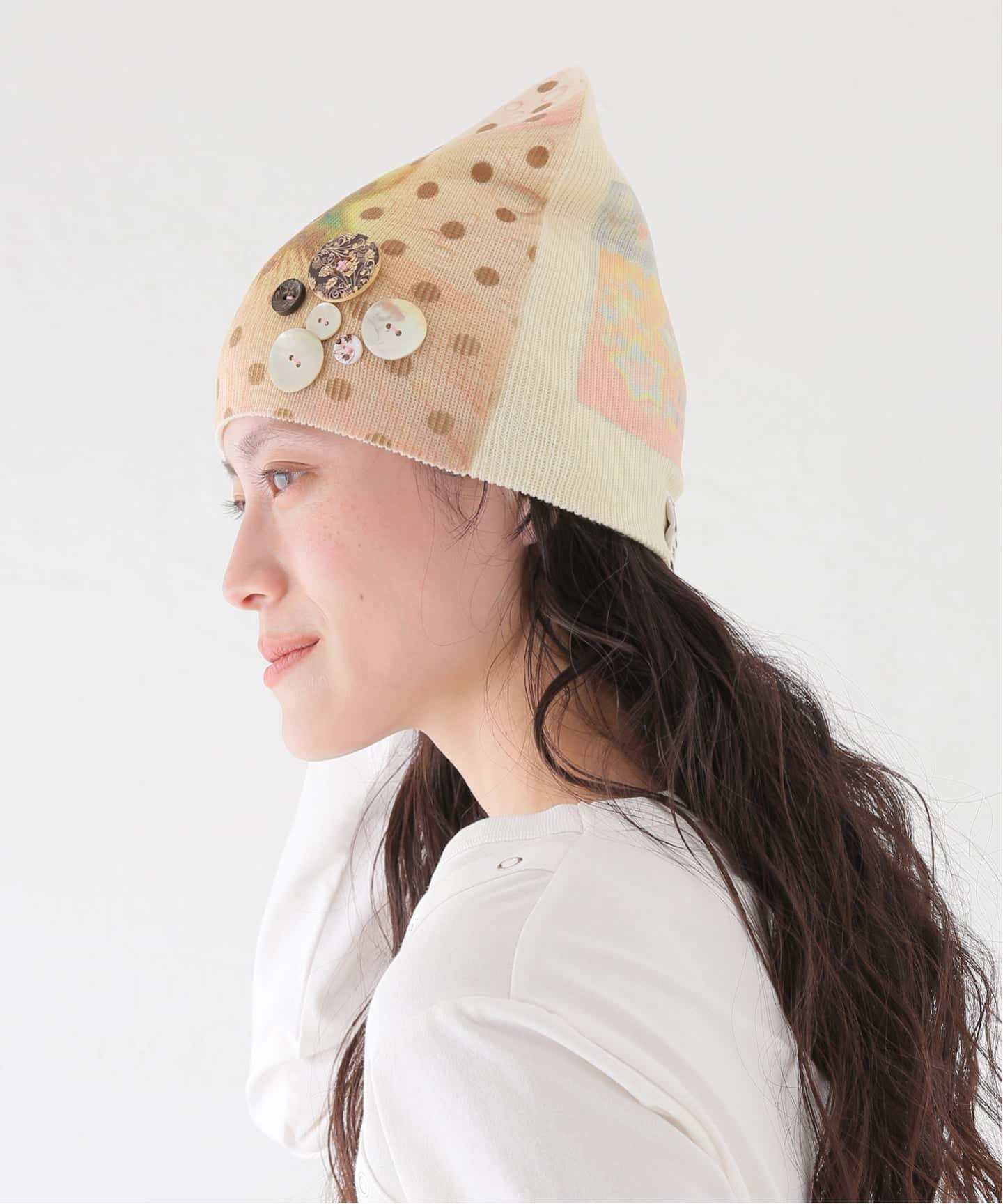 HOLECO/ホレコ】Yumi beanie（POLKADOT）（ニットキャップ・ビーニー