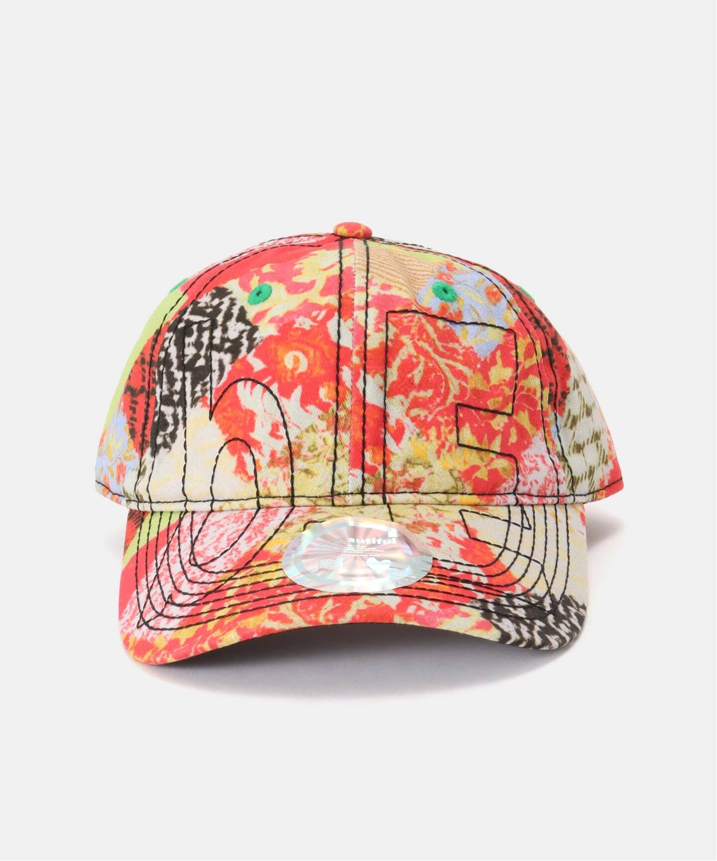 b.Eautiful/ビューティフル】Vapor Low Profile Hat（RED KIMONO