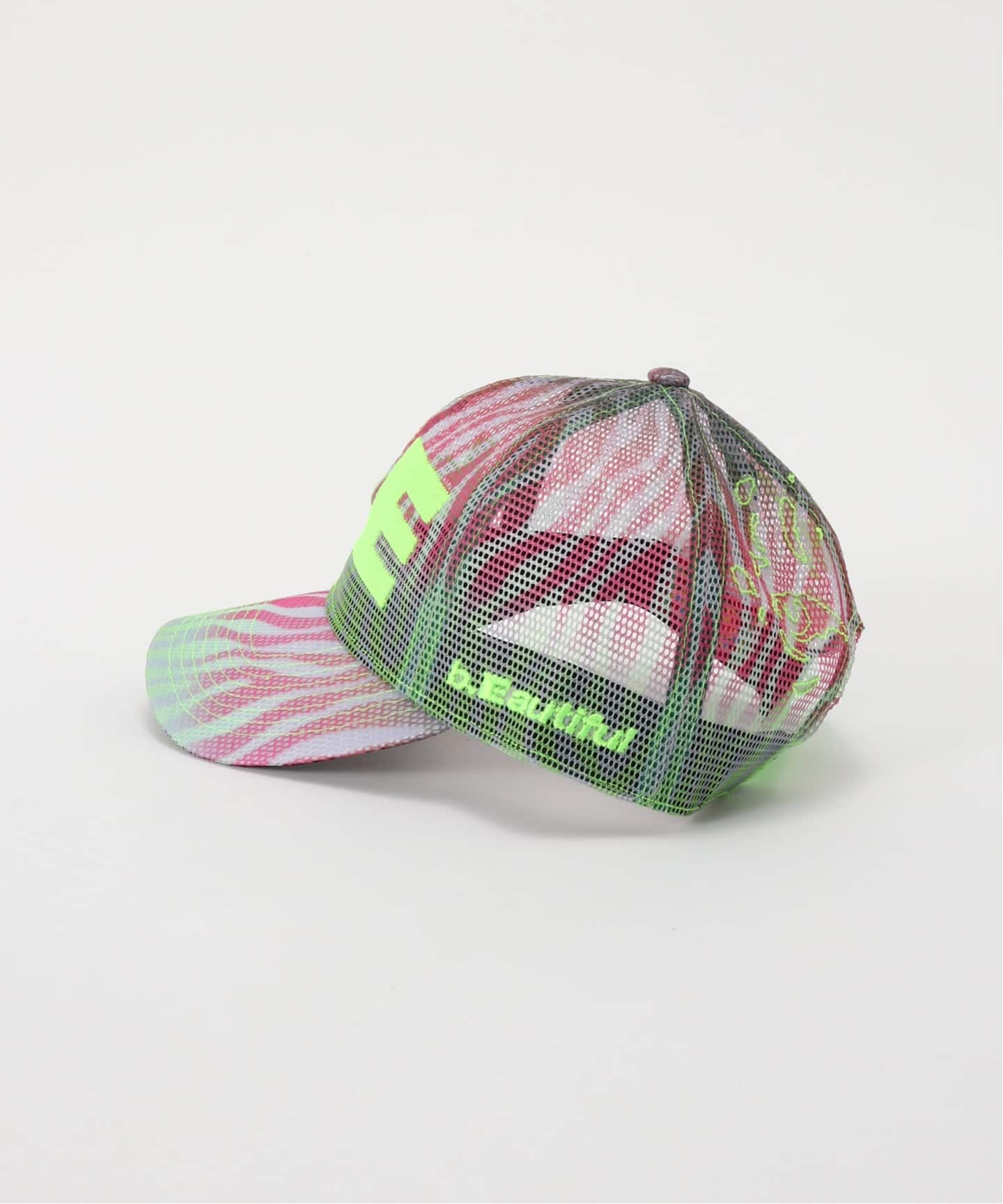 b.Eautiful/ビューティフル】 b.E Hat（MULTI ZEBRA ）（キャップ