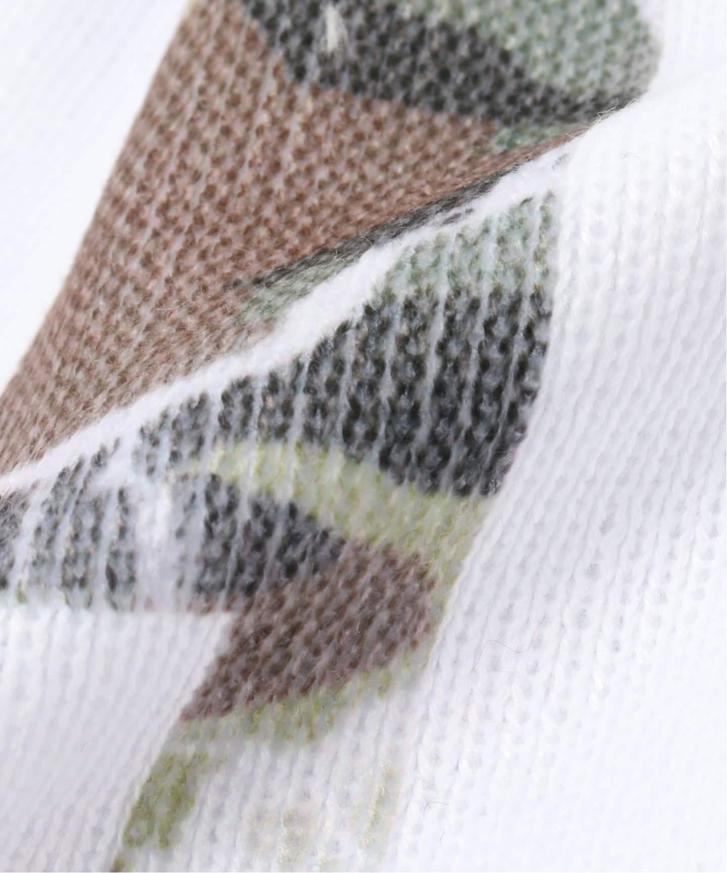 b.Eautiful/ビューティフル】 Lace Camo Beanie（GREEN / WHIT
