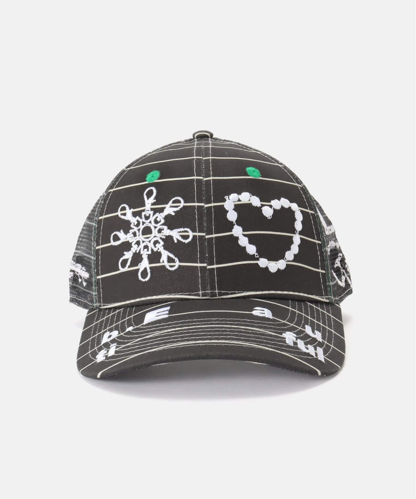 b.Eautiful x LEO GON'DO Biyu Hat（BLACK STRIPE）（キャップ