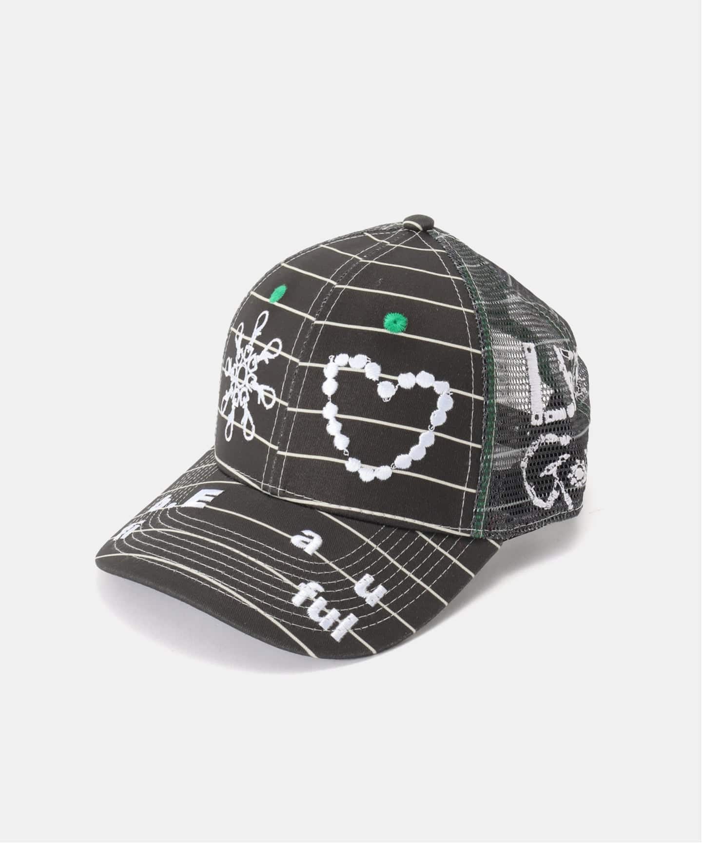 b.Eautiful x LEO GON'DO Biyu Hat（BLACK STRIPE）（キャップ