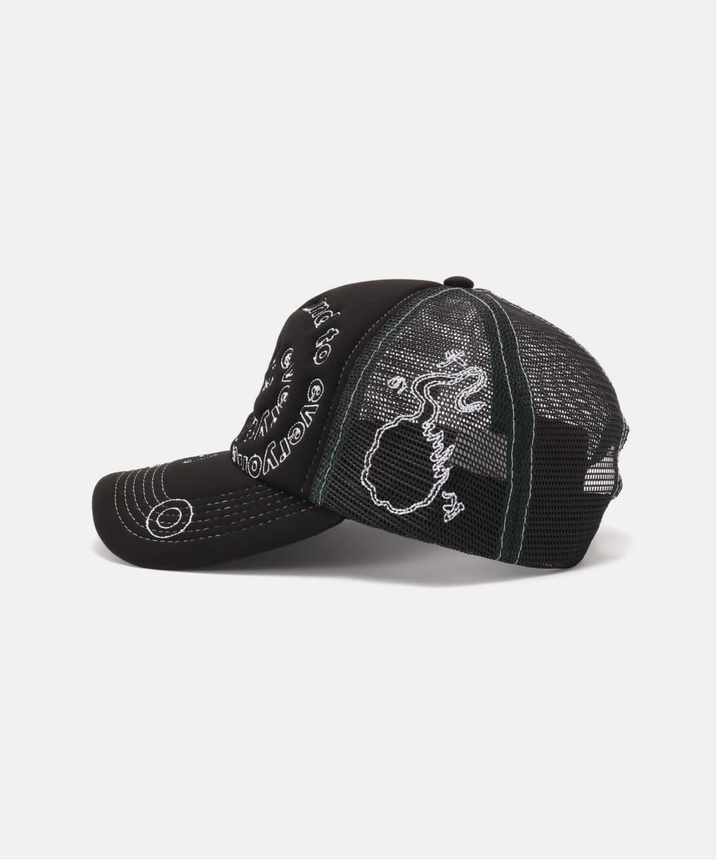 b.Eautiful/ビューティフル】b.i Foam Trucker Hat（BLACK）（キャップ