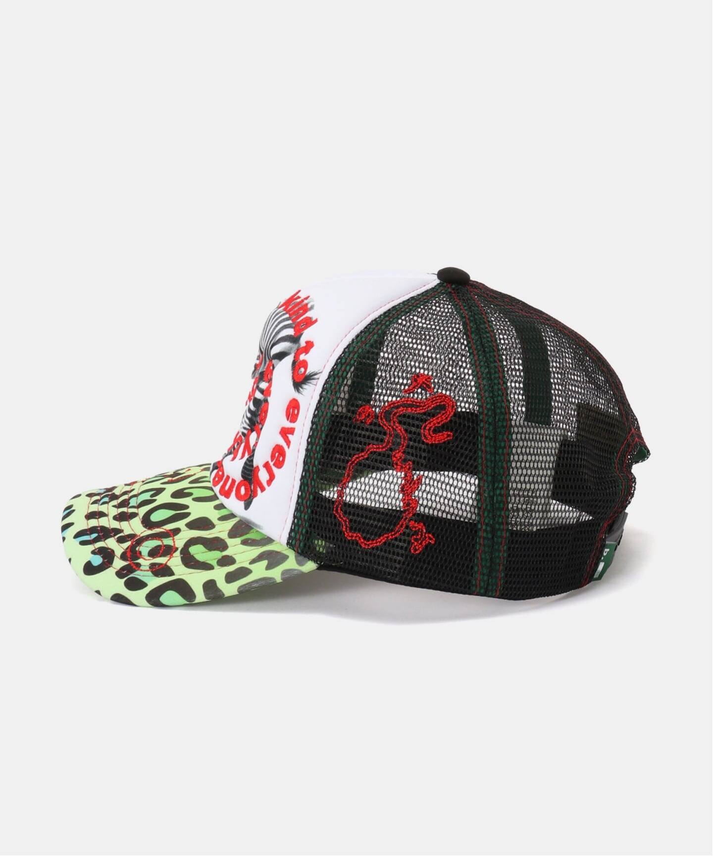 帽子 b.Eautiful Cap (Baby Zebra) b.Eautiful/ビューティフル】 b.i Foam Trucker Hat（BABY ZEBRA