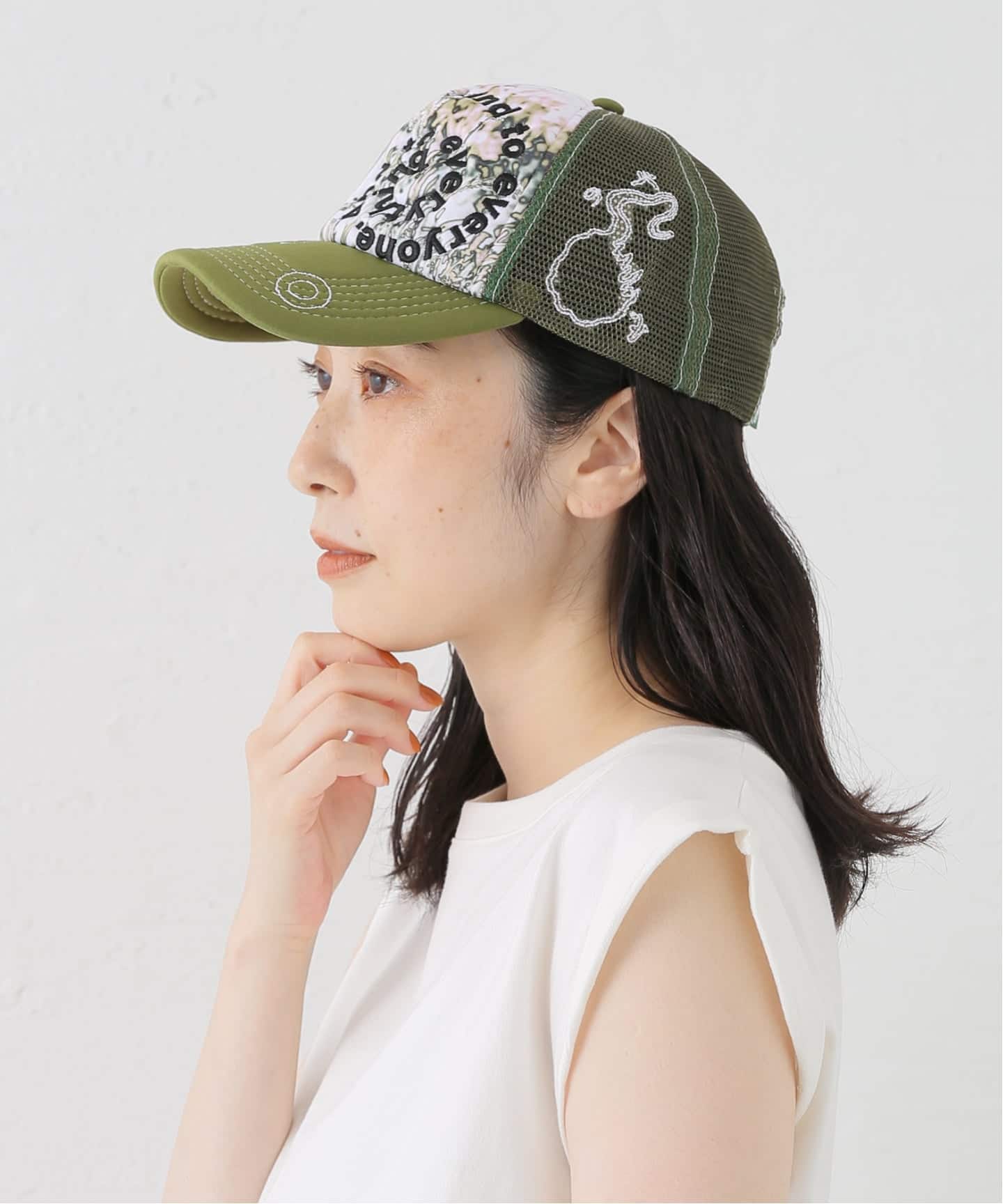 b.Eautifulキャップ b.Eautiful/ビューティフル】b.i Foam Trucker Hat（FIELD）（キャップ