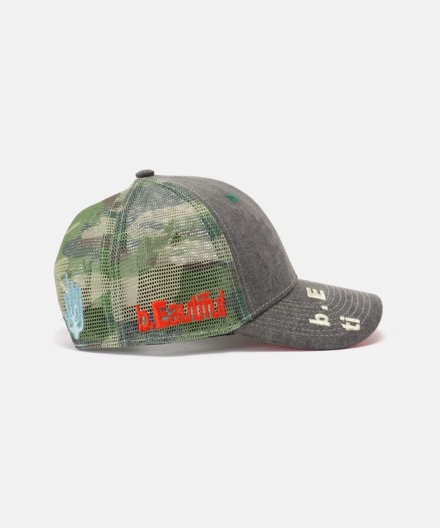b.Eautiful/ビューティフル】 Biyu Hat（WASHED BLACK）（キャップ