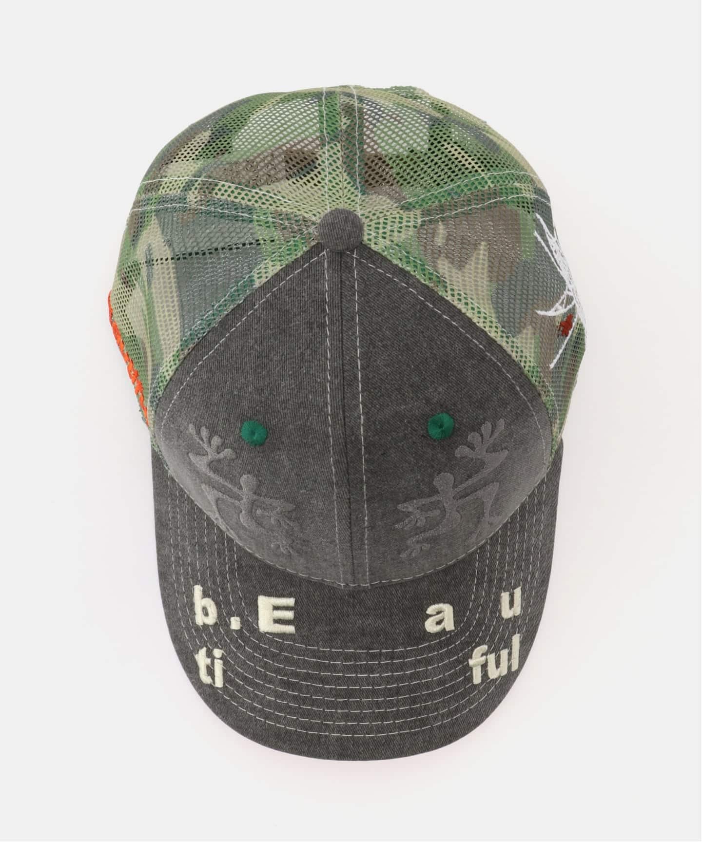 b.Eautiful/ビューティフル】 Biyu Hat（WASHED BLACK）（キャップ