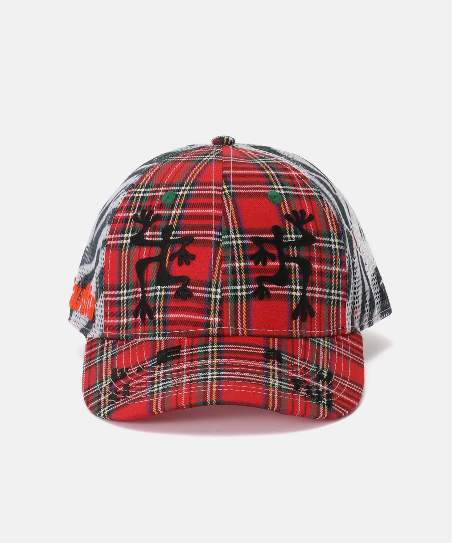 b.Eautiful/ビューティフル】Biyu Hat（RED PLAID/ZE）（キャップ