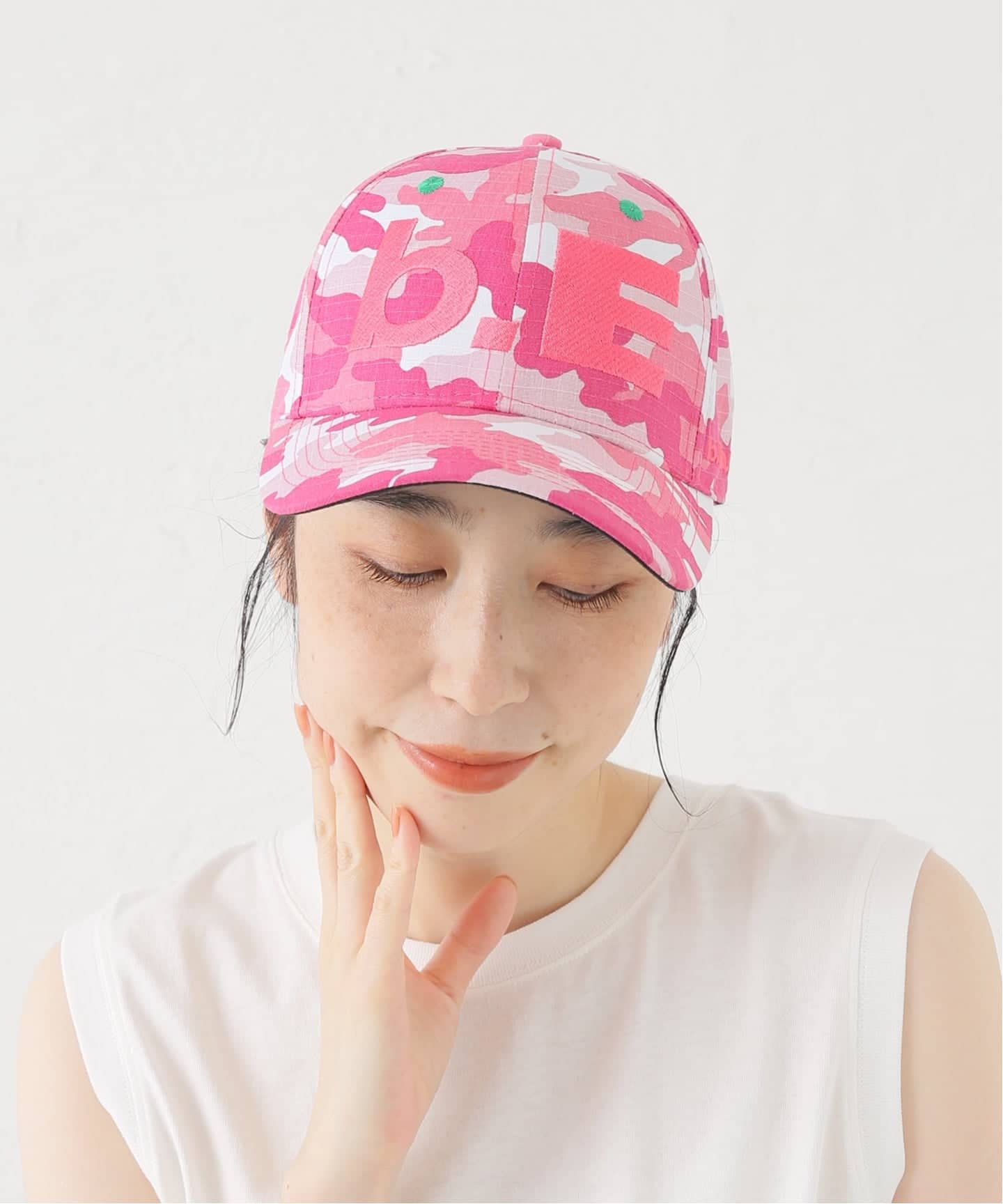 b.Eautiful/ビューティフル】Hat（PINK HAT CAM）（キャップ）｜Oriens
