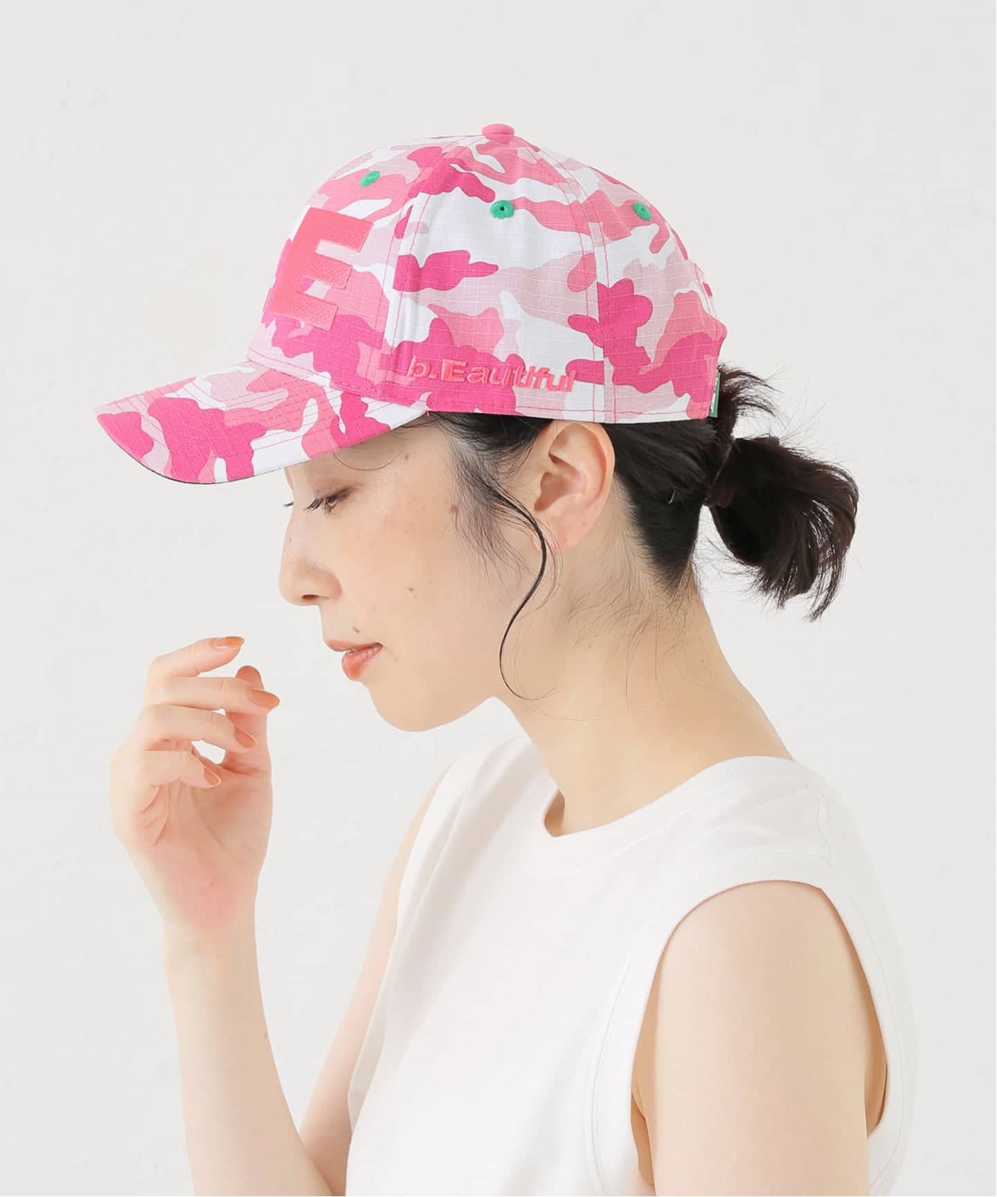 b.Eautiful/ビューティフル】Hat（PINK HAT CAM）（キャップ）｜Oriens