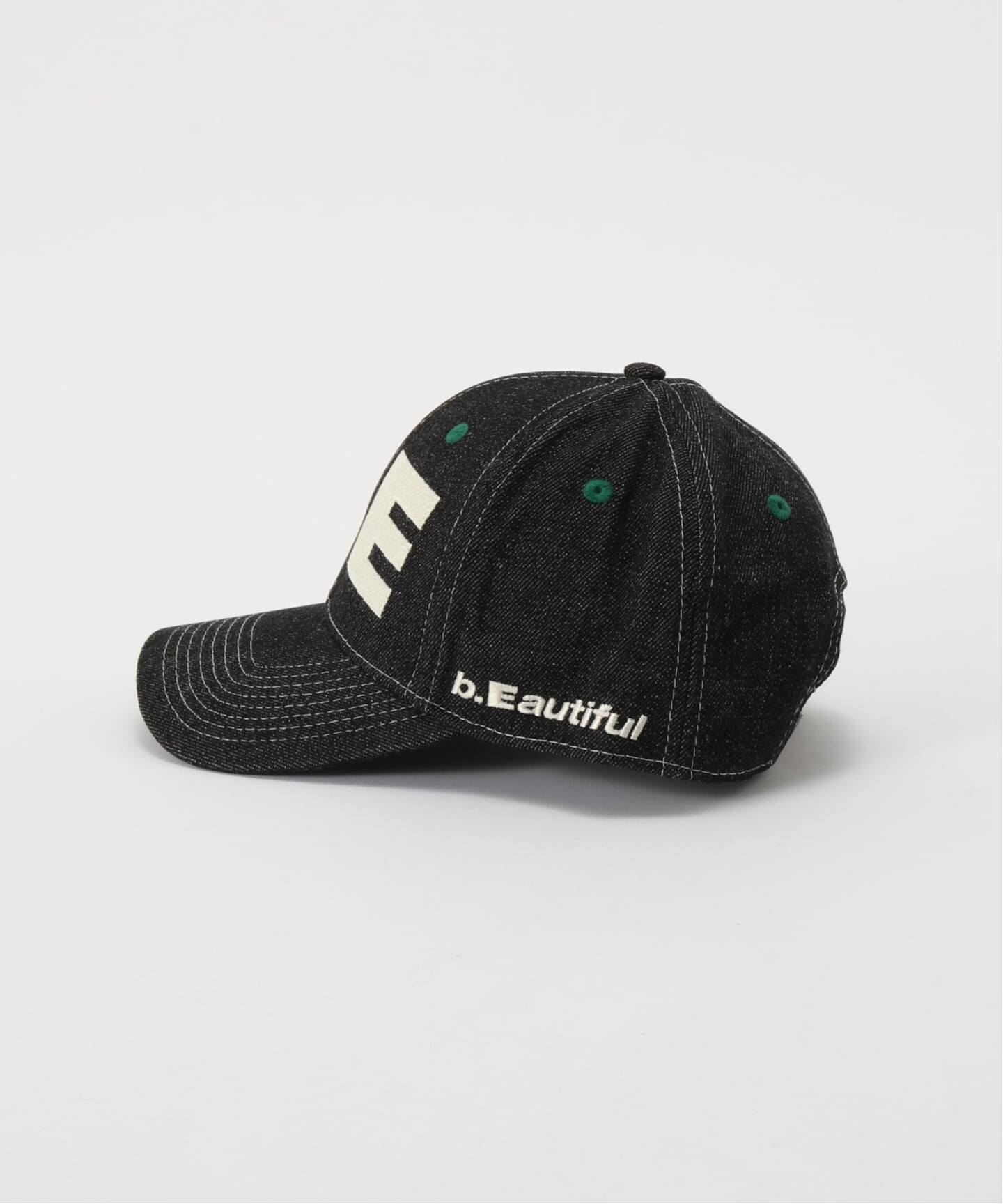 b.Eautiful/ビューティフル】b.E Hat（BLACK DENIM/）（キャップ