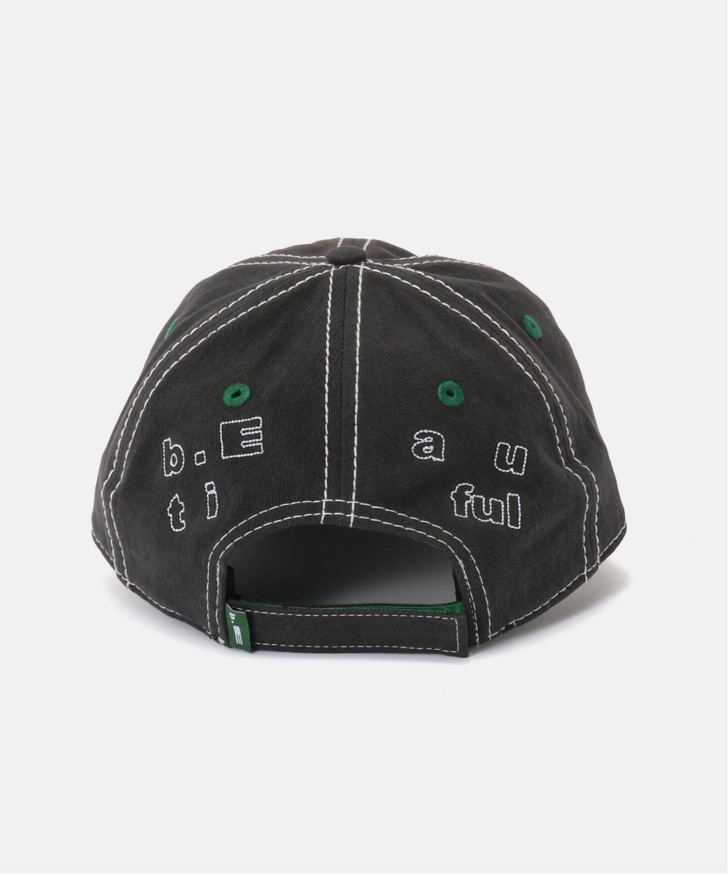 b.Eautiful/ビューティフル】Vapor 6 Panel Hat（OFFBLACK/WH