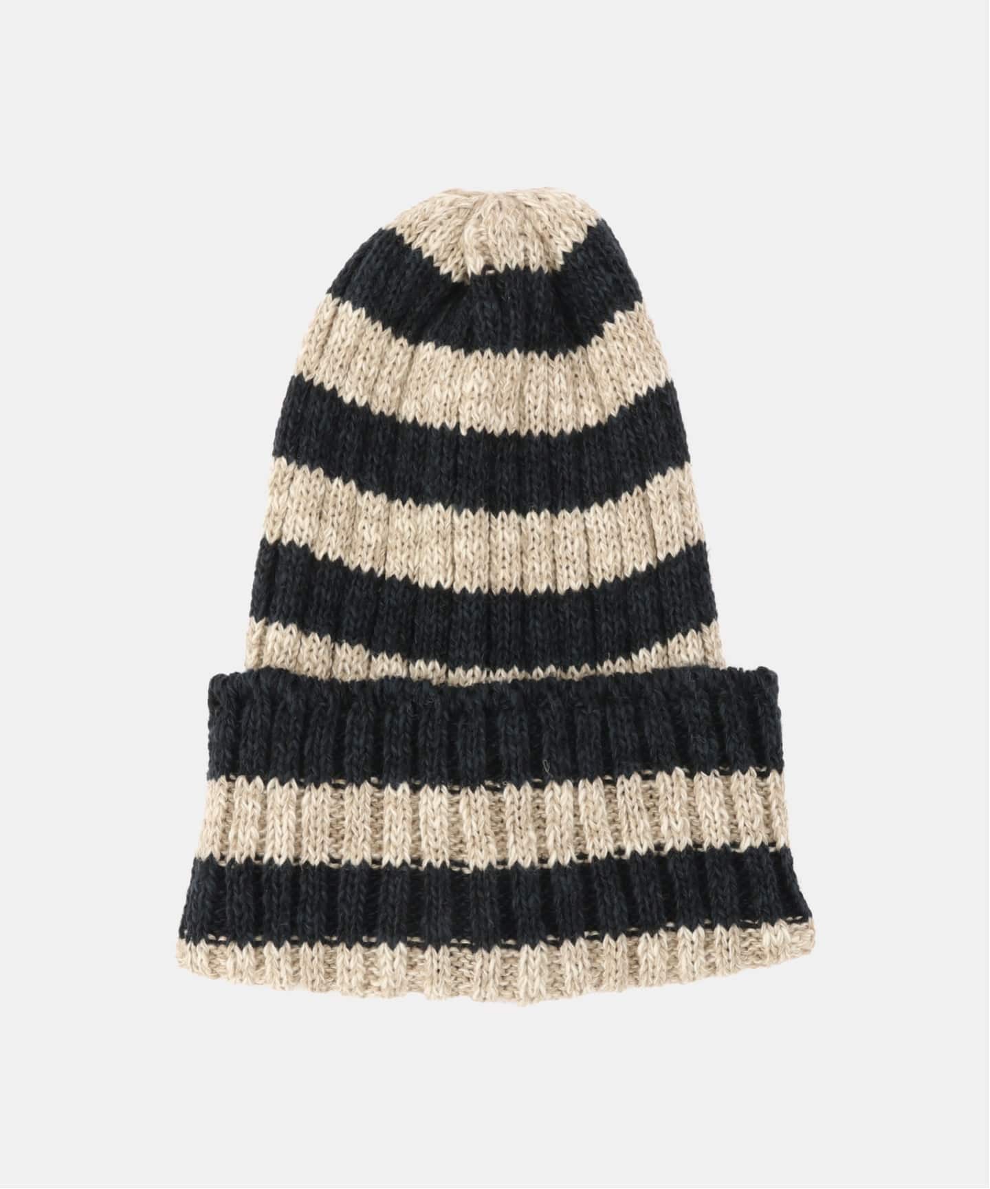 HIGHLAND2000】 2 END STRIPE RIB CAP（ニットキャップ・ビーニー