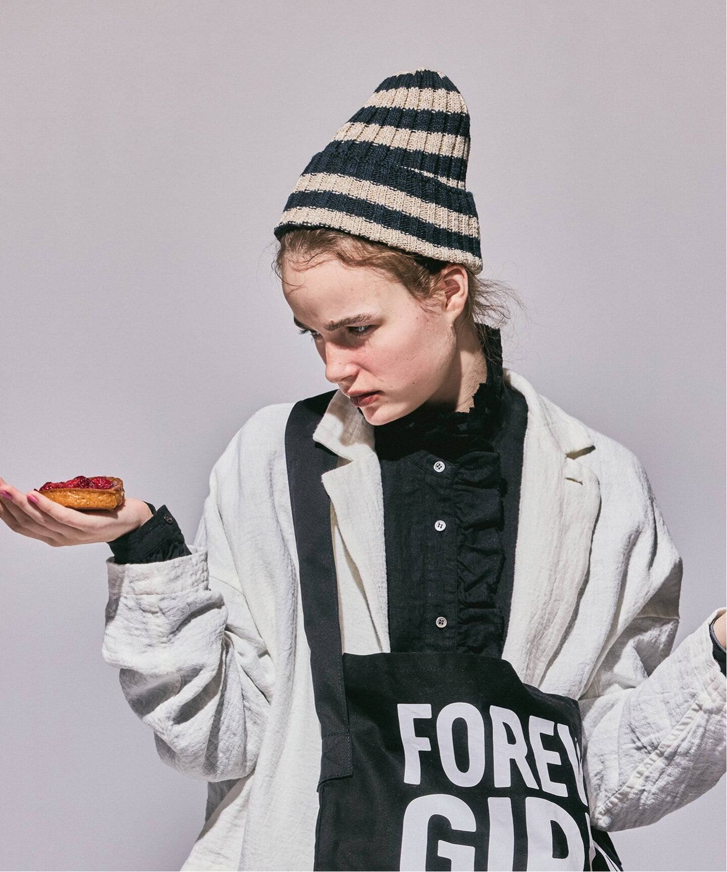 HIGHLAND2000】 2 END STRIPE RIB CAP（ニットキャップ・ビーニー 