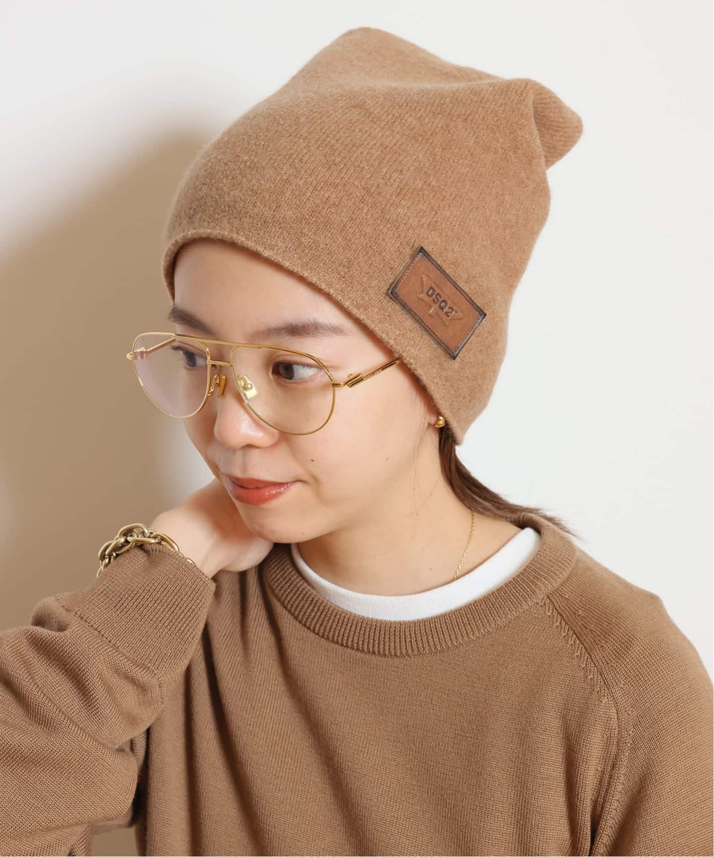 DSQUARED2/ディースクエアード】KNIT ビーニー（ニットキャップ