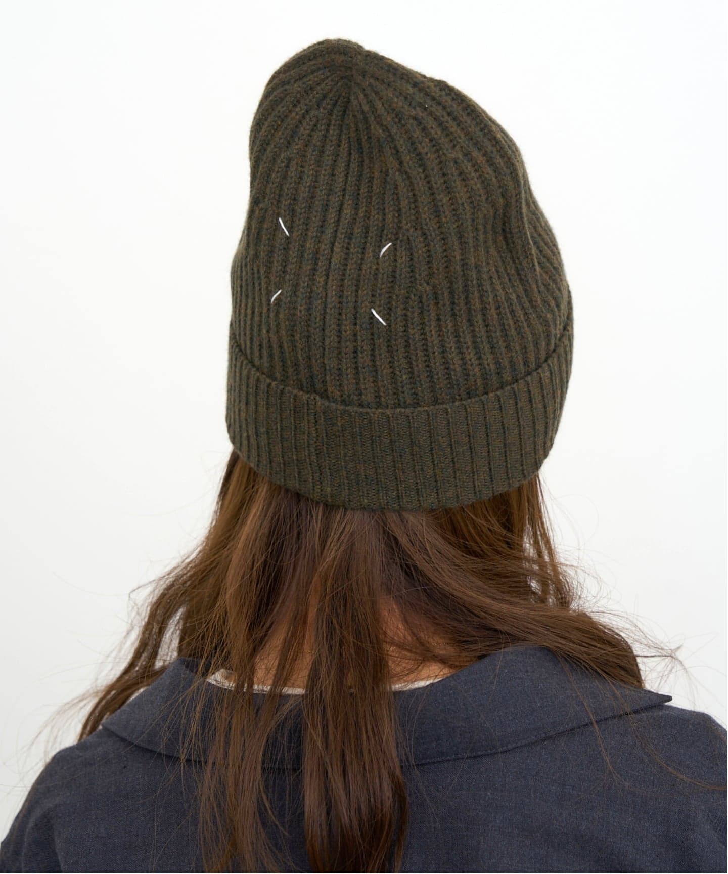 マルジェラ　ニットキャップ/ニット帽　ダークブラウン MAISON MARGIELA/メゾン マルジェラ】 KNIT CAP（ニットキャップ