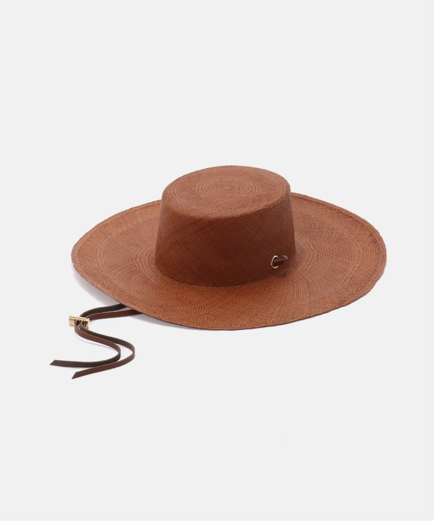 SENSI STUDIO/センシ スタジオ】 Cordovan Hat Long Brim（ハット）｜L