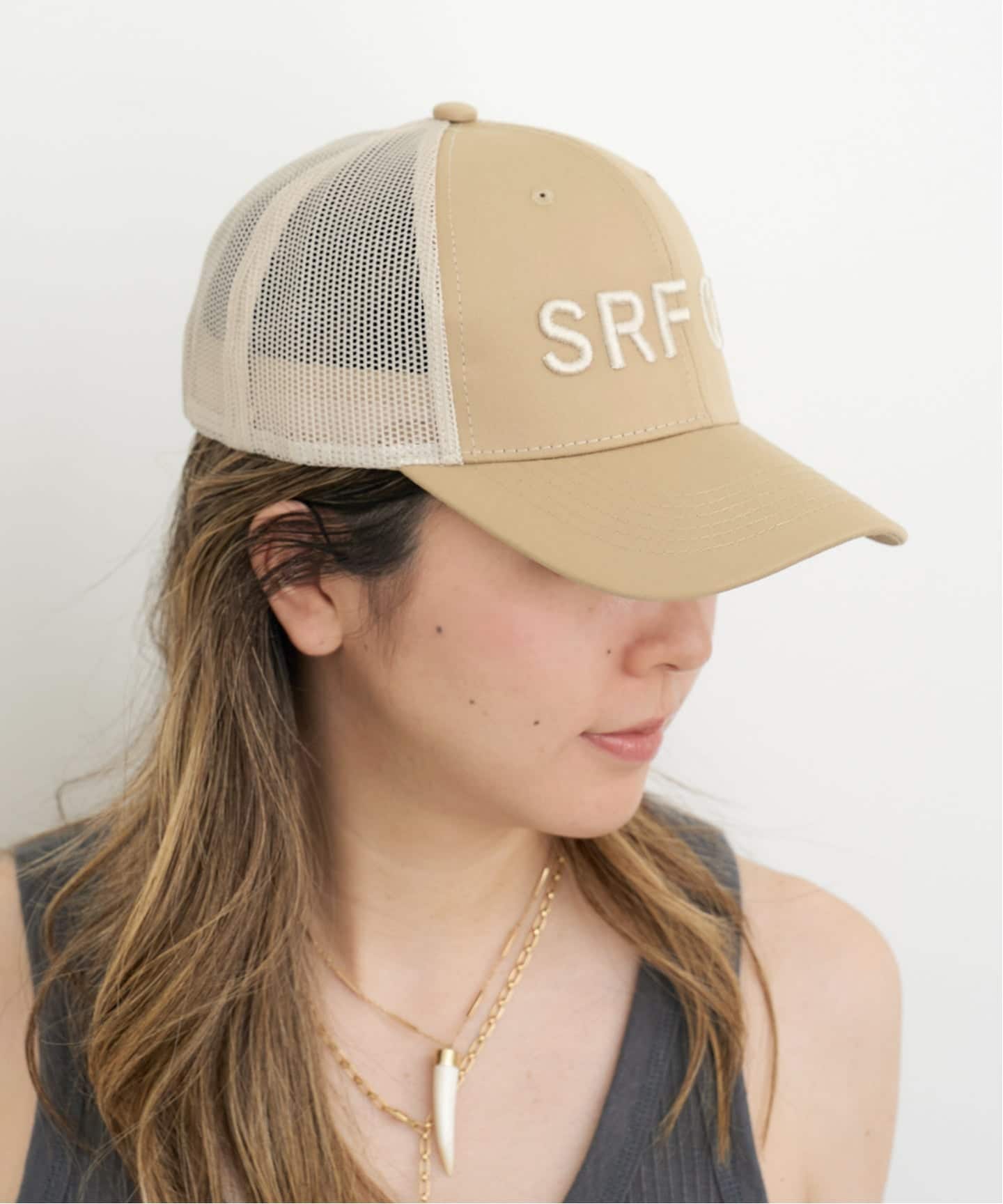 アパルトモン　グッドグリーフ　キャップ新品ベージュ GOOD GRIEF!/グッド グリーフ】 SRF CA MESH CAP（キャップ）｜L