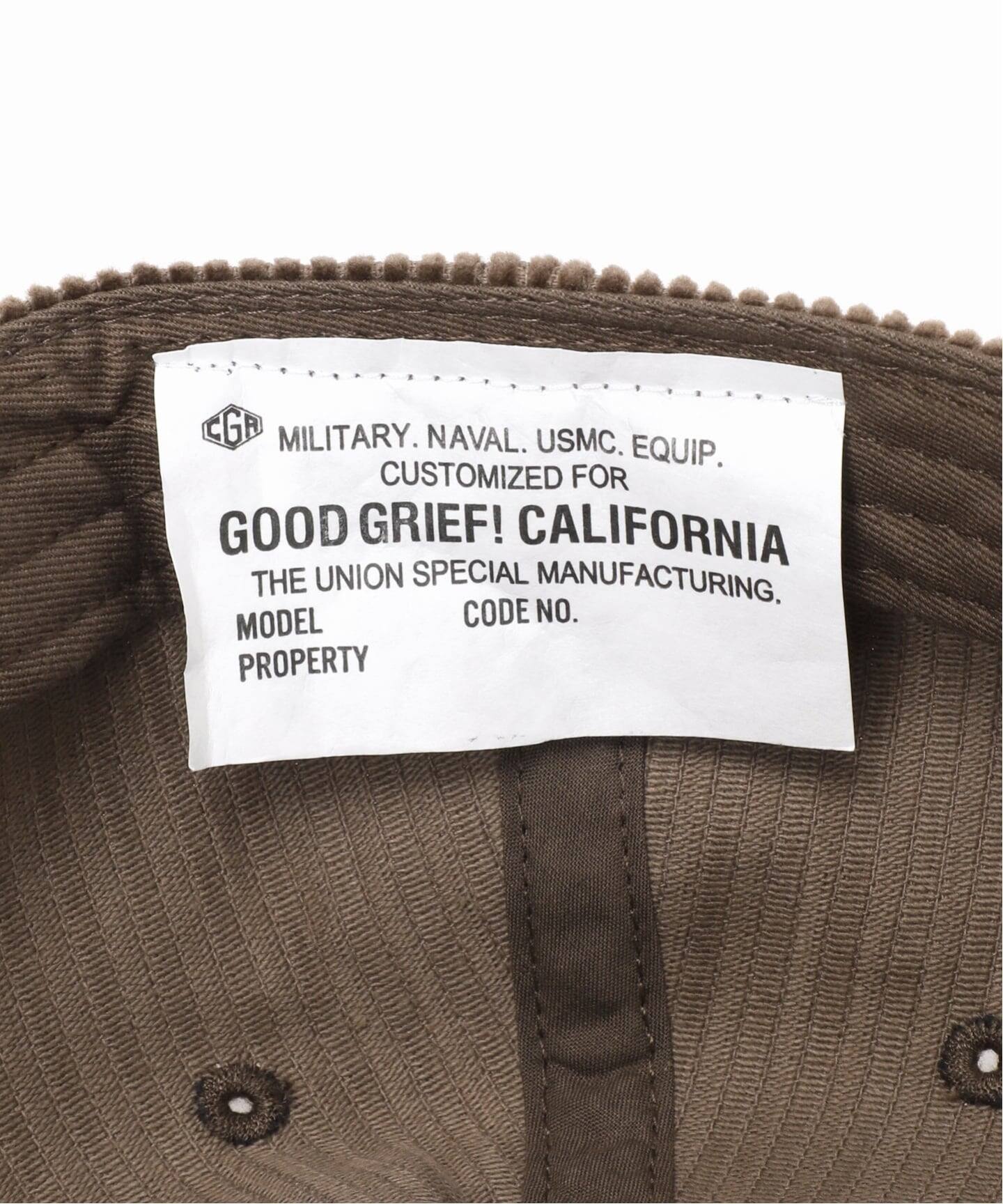 予約》【GOOD GRIEF!/グッド グリーフ】 CORDUROY CAP（キャップ）｜L