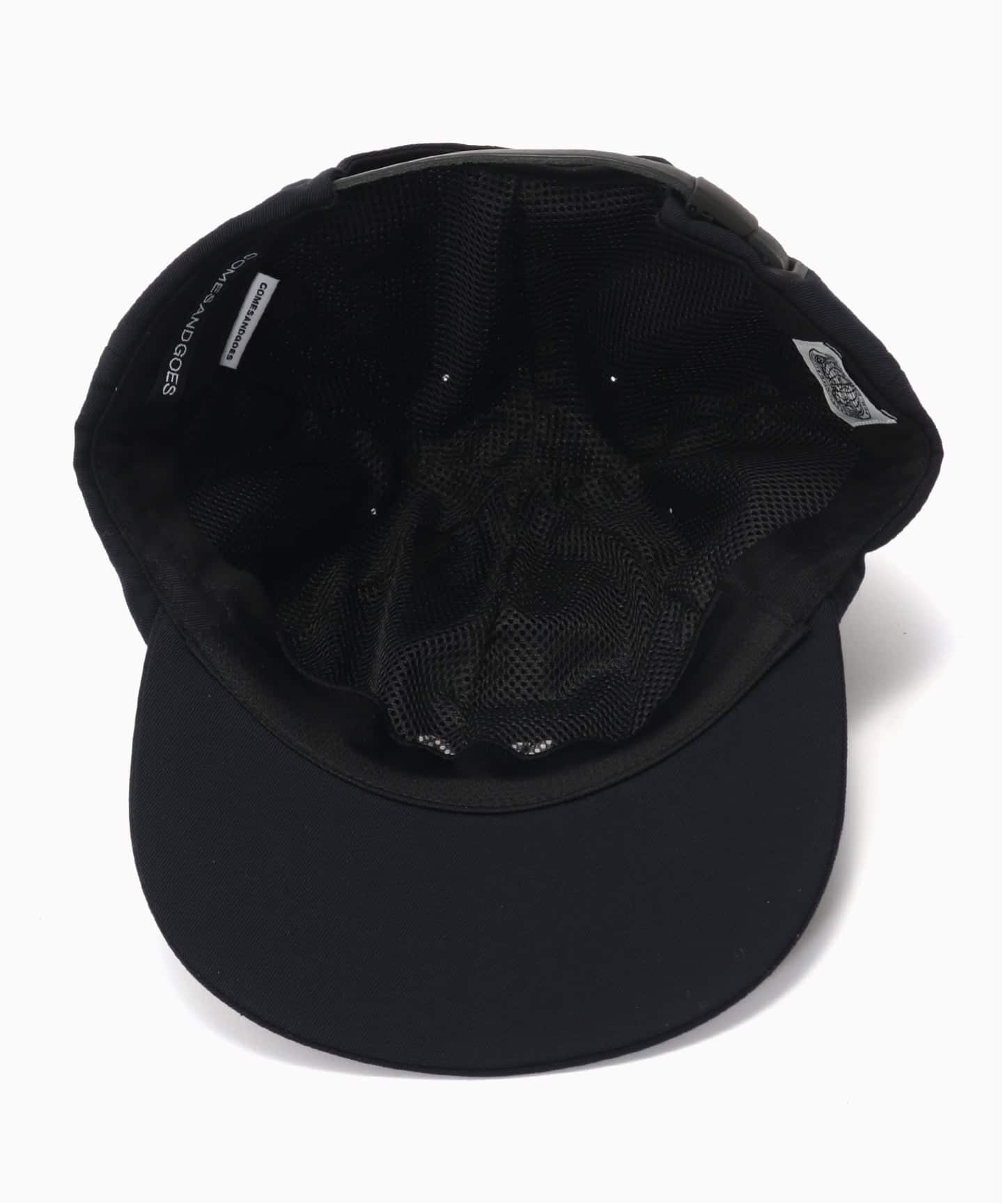 wism comesandgoes LAロゴ キャップ　黒 COMESANDGOES（カムズアンドゴーズ） キャップ 帽子 NEW YORK CAP NO