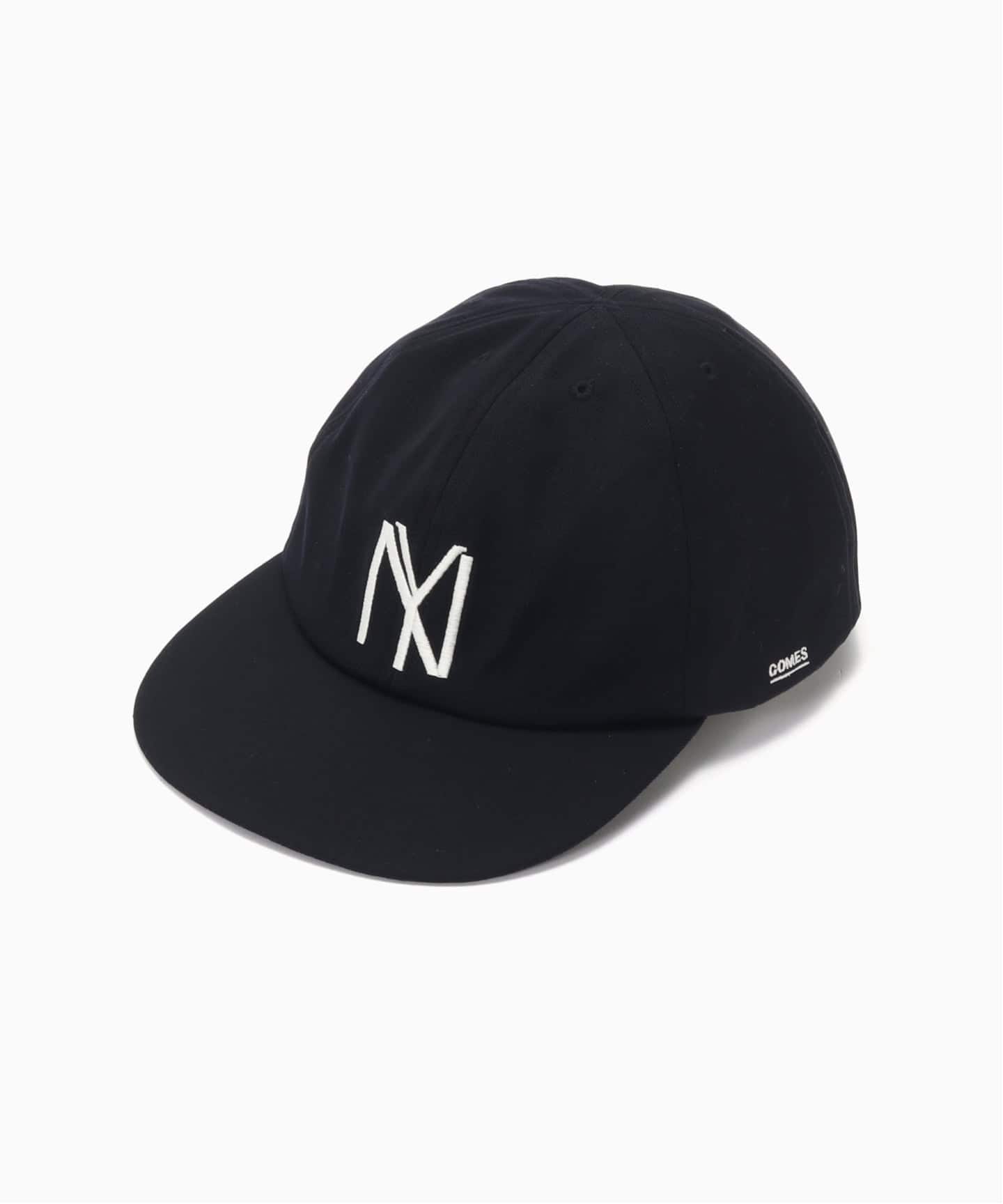 Comesandgoes NYS 6パネル キャップ ブラック COMESANDGOES / カムズアンドゴーズ NY CAP (basic)（キャップ）｜WISM