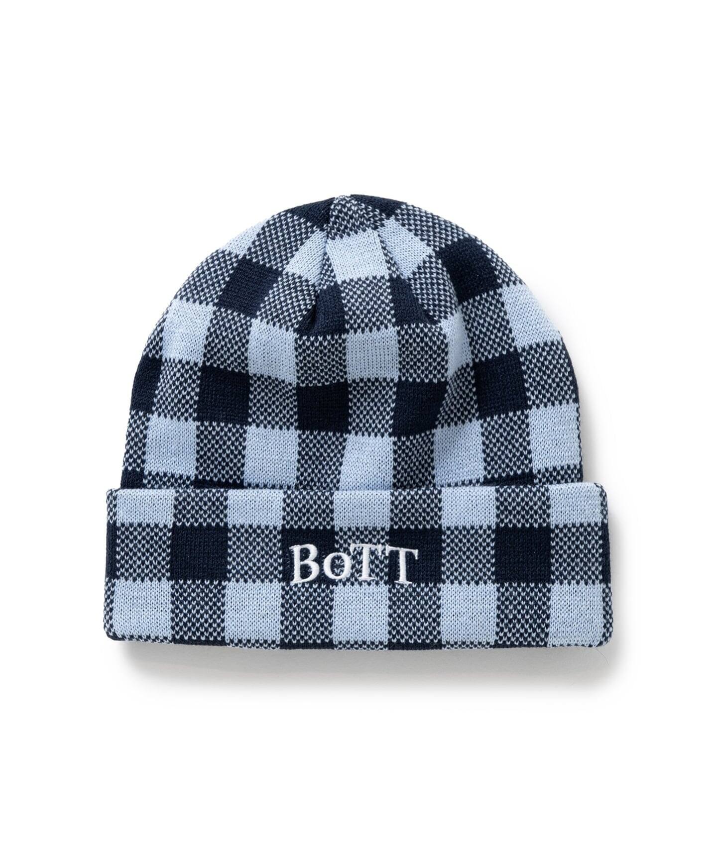 BoTT / ボット Gingham Check Beanie（ニットキャップ・ビーニー
