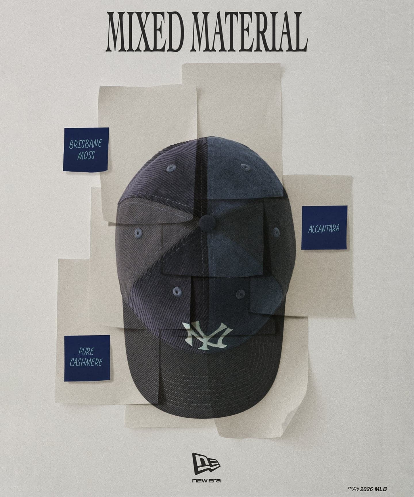 NEW ERA / ニューエラ 別注 MIXED MATERIAL NYY 940 UNST（キャップ