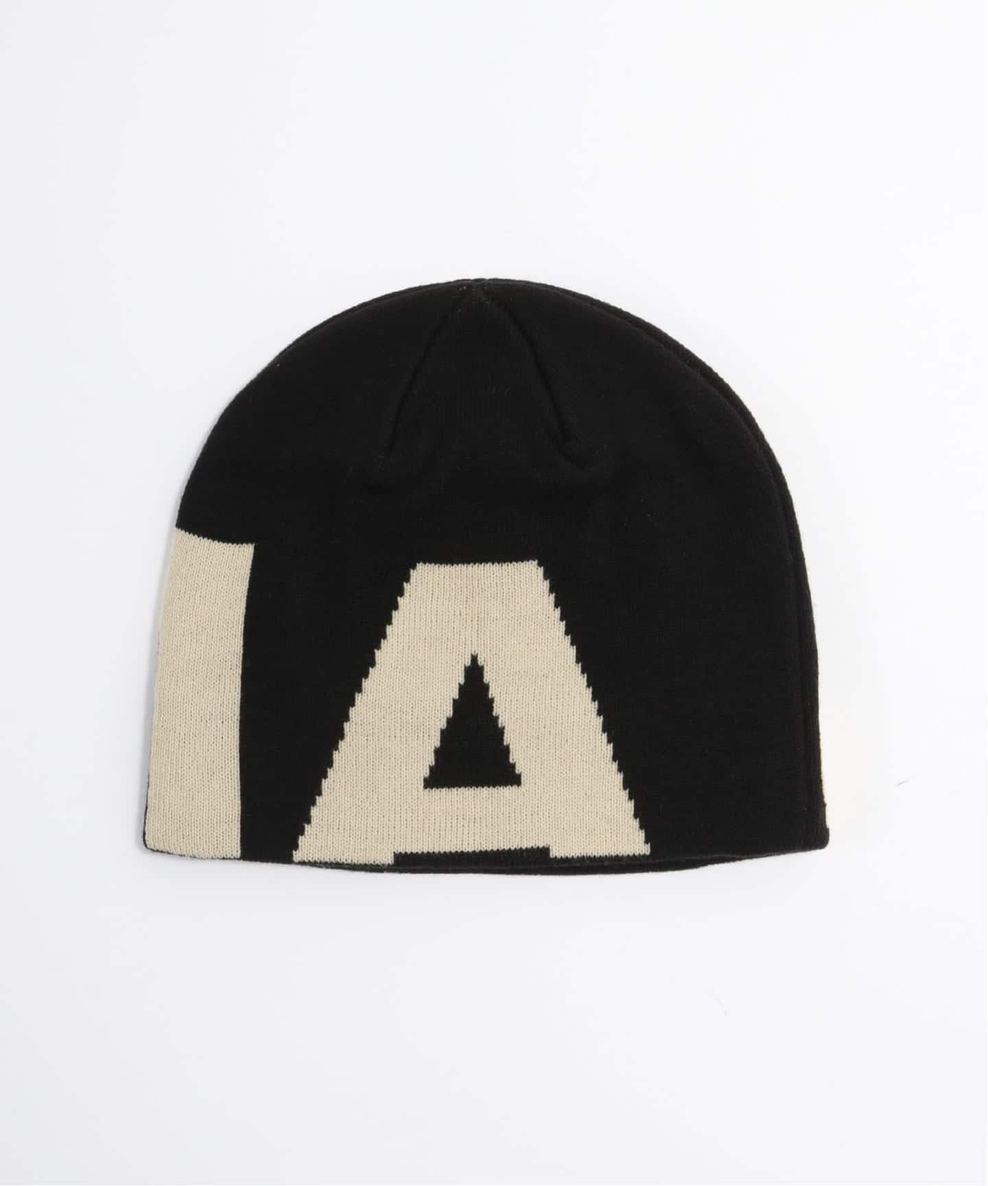 oMA DESIGN STUDIOS ビーニー ブラック OMA DESIGN STUDIOS LOGO SKULL CAP（ニットキャップ・ビーニー