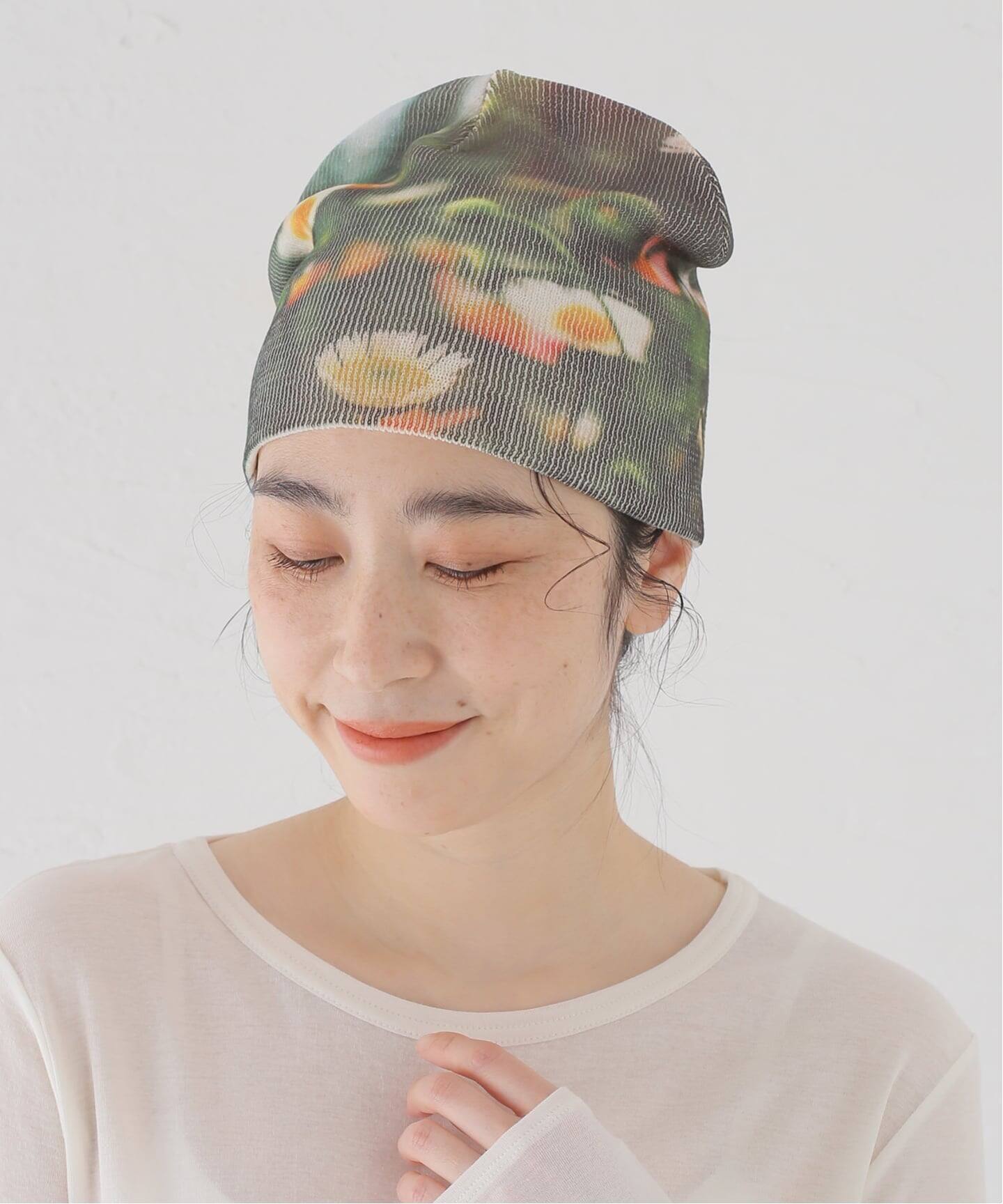 Casselini/キャセリーニ フォトプリントビーニー（ニットキャップ