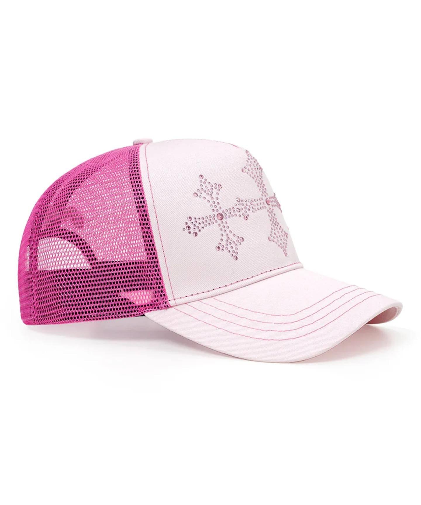 SupBaby by SUPPLIER Shiny Cross Rhinestone Mesh Cap（キャップ