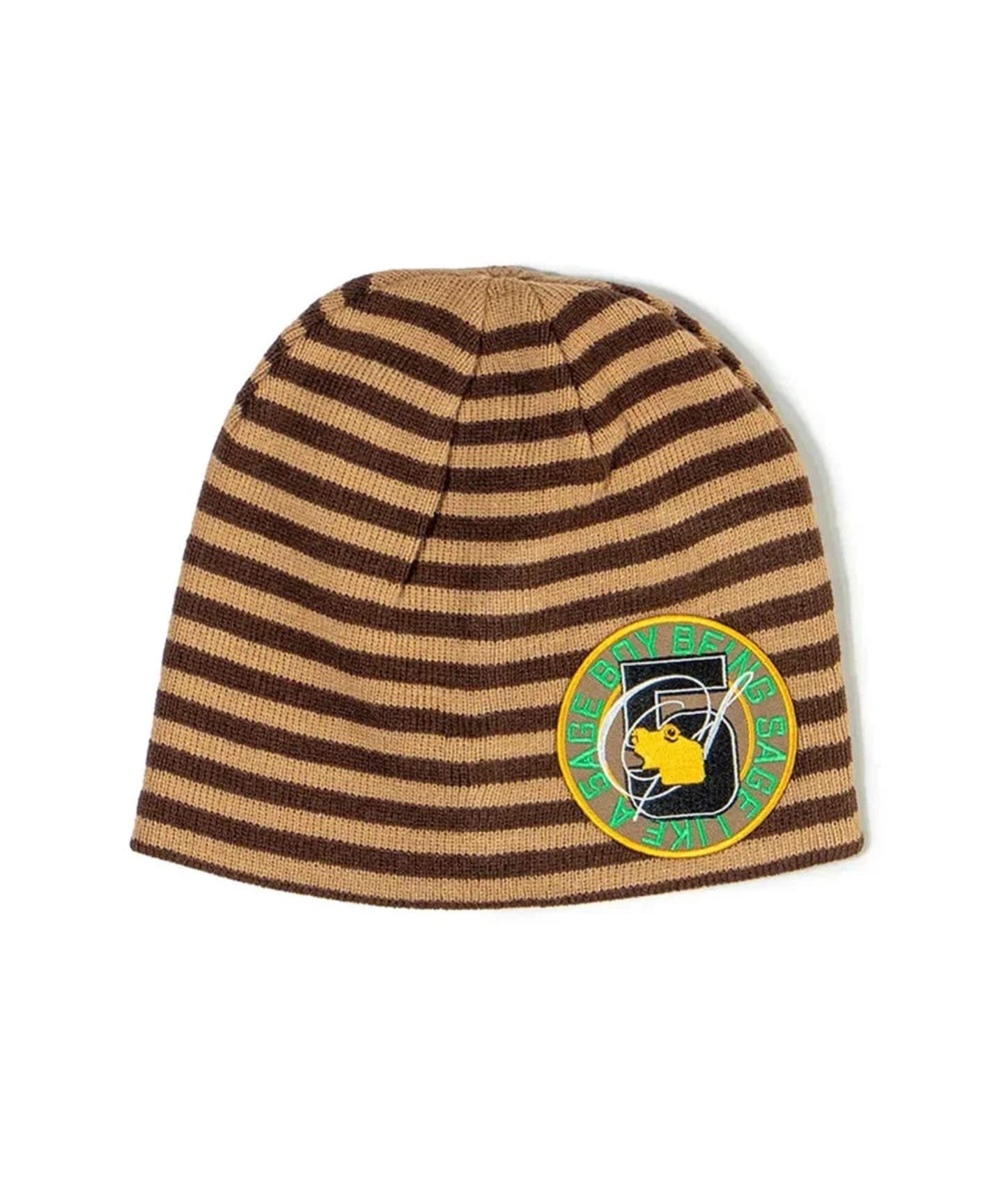 SAGE / セイジ 5age Patch Border Beanie（ニットキャップ・ビーニー