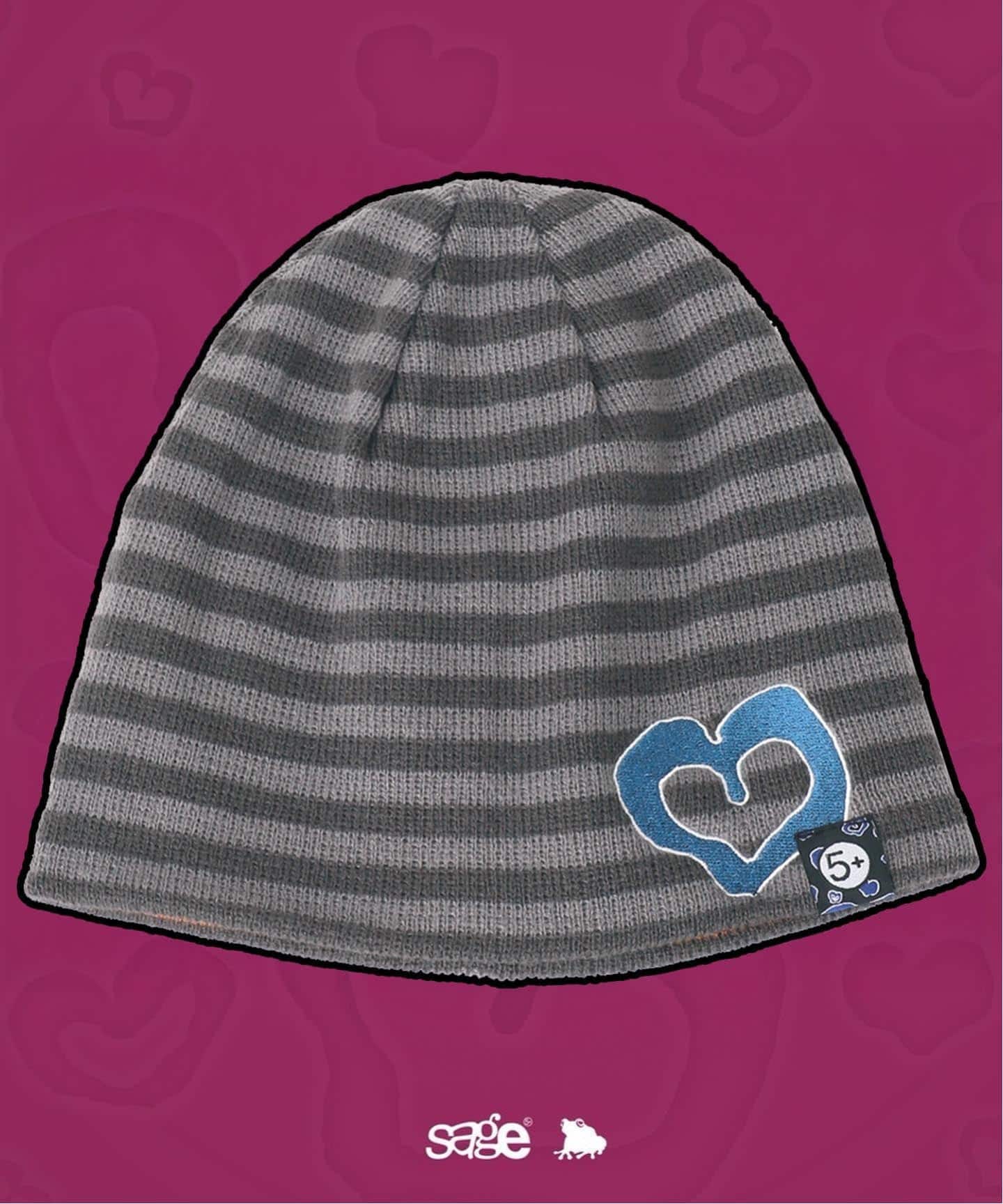 SAGE / セイジ 別注 Heart Striped beanie（ニットキャップ・ビーニー