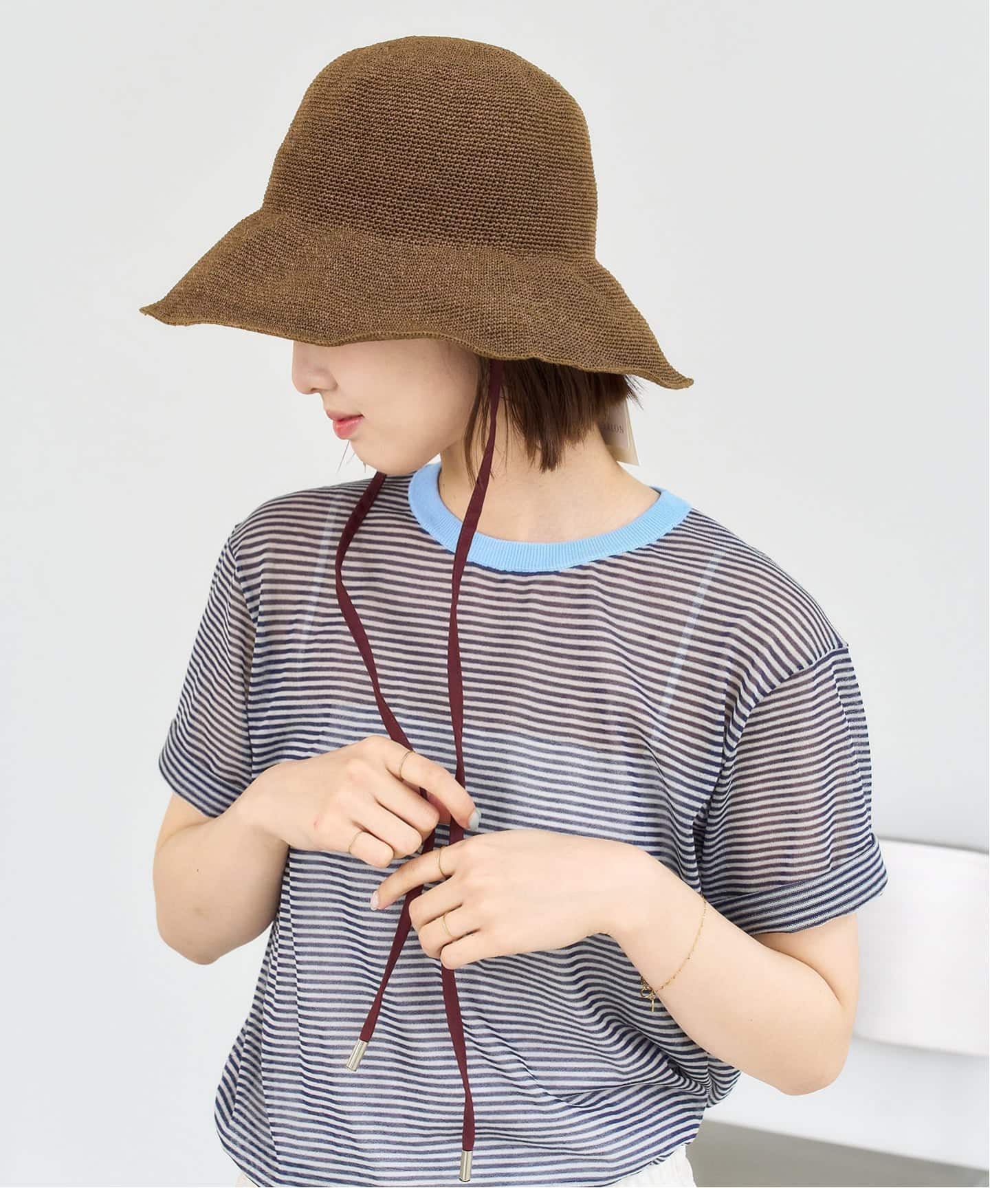 Odds / オッズ PLAIN RIBBON HAT 26'（ハット）｜LE TALON（ル タロン