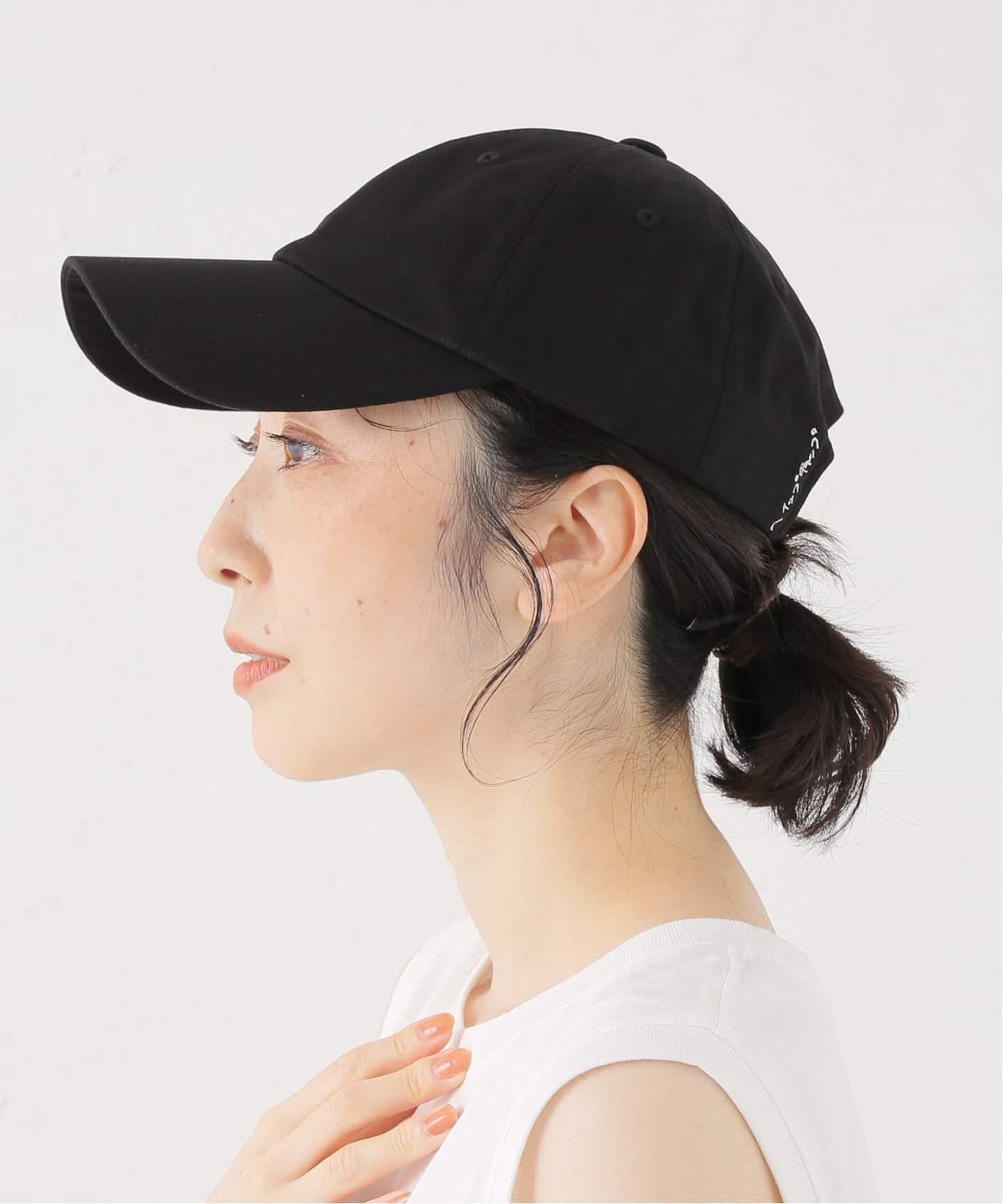 heyep/ ヘイップ Side Logo Cap BLACK（キャップ）｜LE TALON（ル