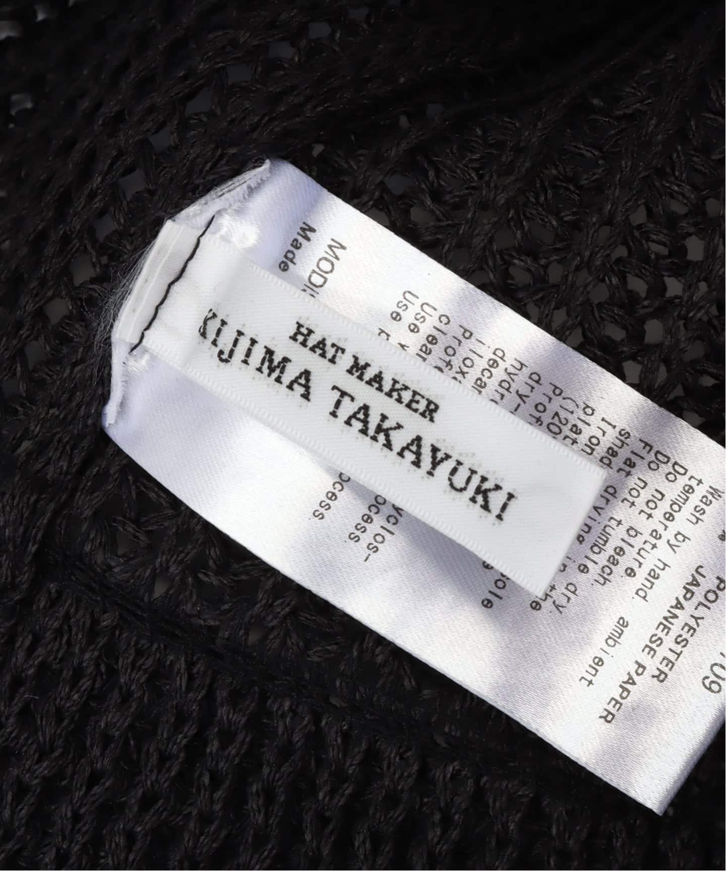 KIJIMA TAKAYUKI/キジマ タカユキ POLY WASHI KNIT METRO HA ハット