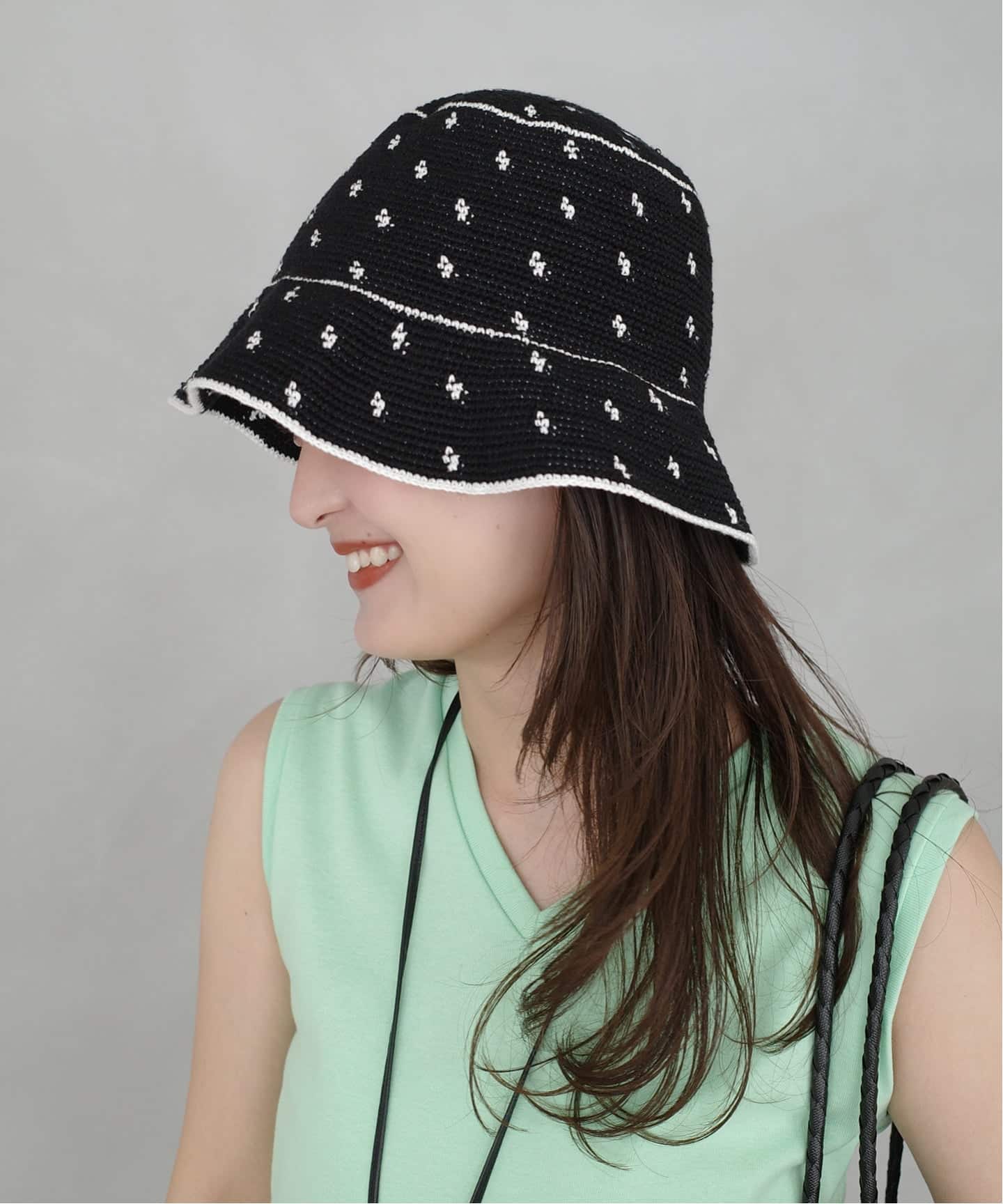 SLOBE IENA p cnq 帽子 フリーサイズ p cnq/パークニック remi ハット PQ26SS-14（ハット）｜SLOBE IENA