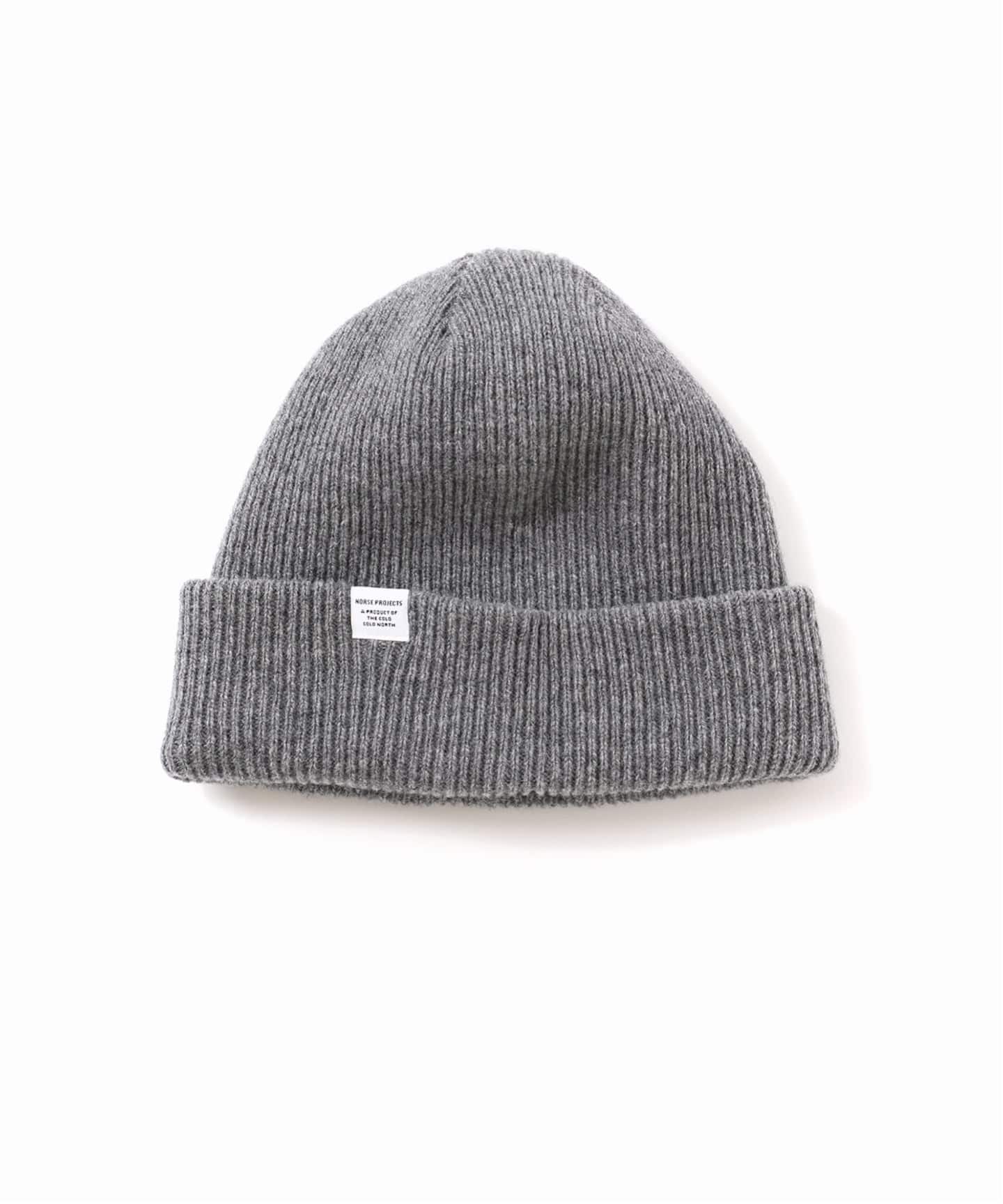 NORSE PROJECTS / ノースプロジェクト LAMBSWOOL ビーニー(グレー