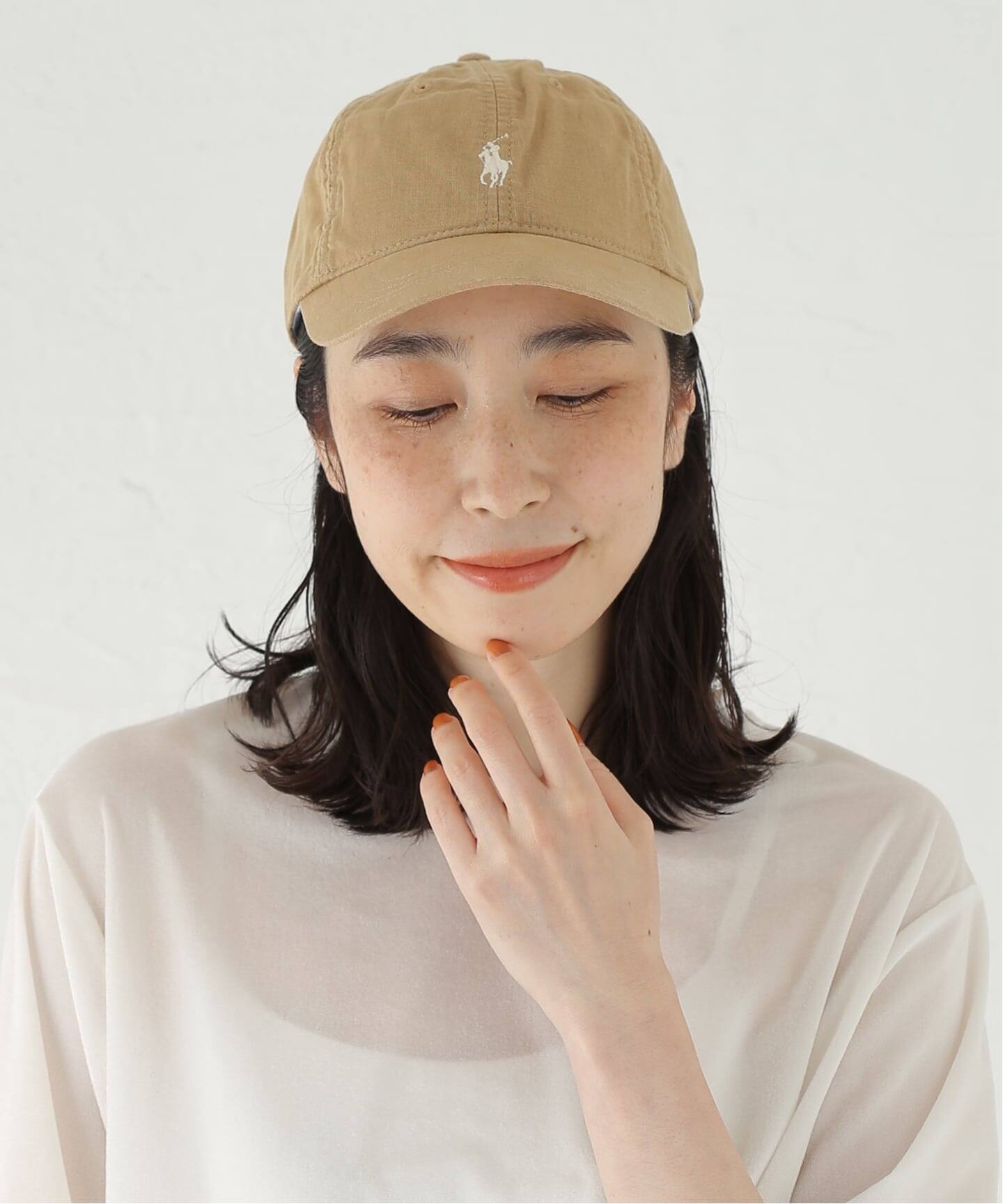 【美品】ポロラルフローレン　キャップ　レア　プラージュ POLO RALPH LAUREN / ポロ ラルフ ローレン Linen Classic Sports C