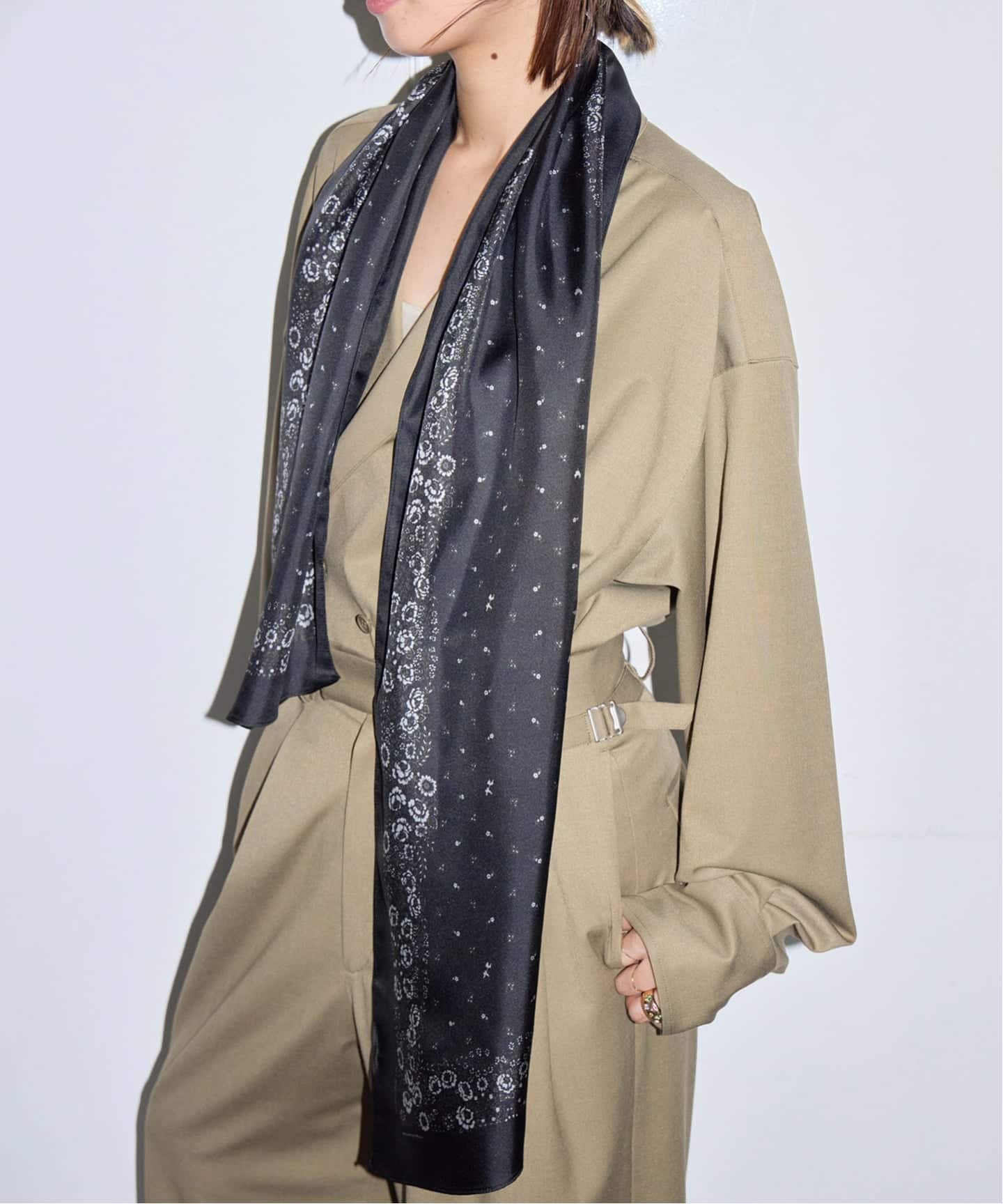 MASU BANDANA SILK SCARF M26H90J001：スカーフ（スカーフ／バンダナ