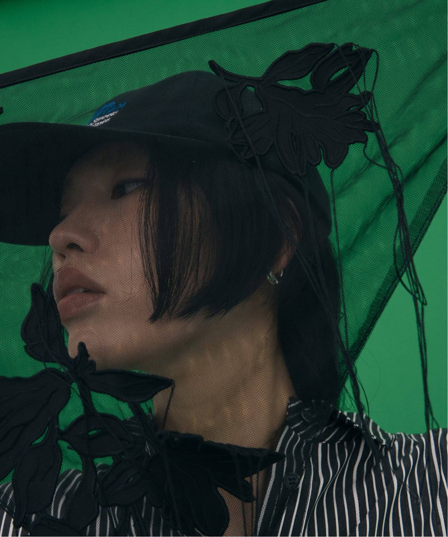MARGE FRAYED EMBROIDERY SCARF 1012-0108-035：スカーフ（スカーフ