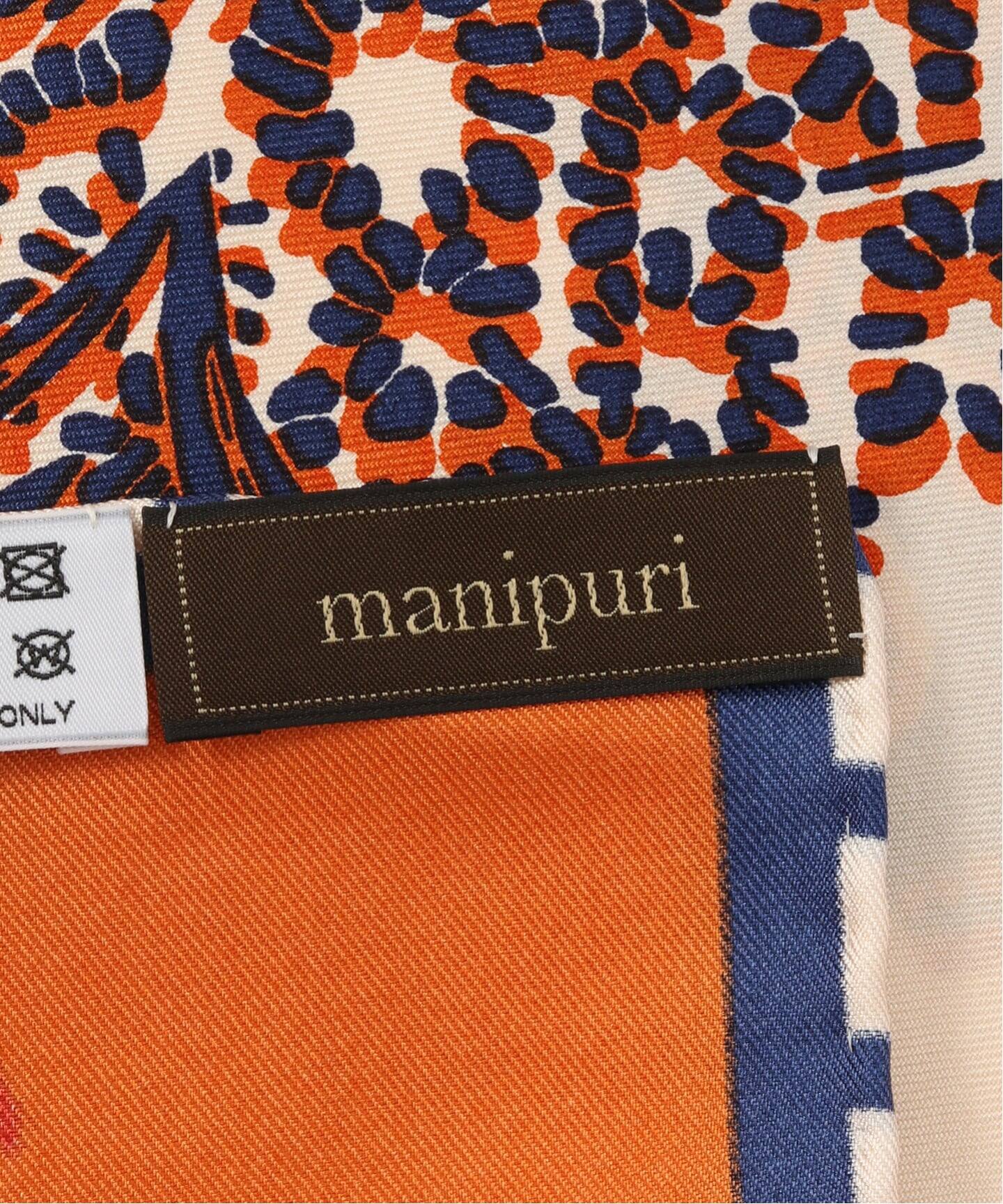 manipuri/マニプリ シルクスカーフ 65*65 フローラ（スカーフ