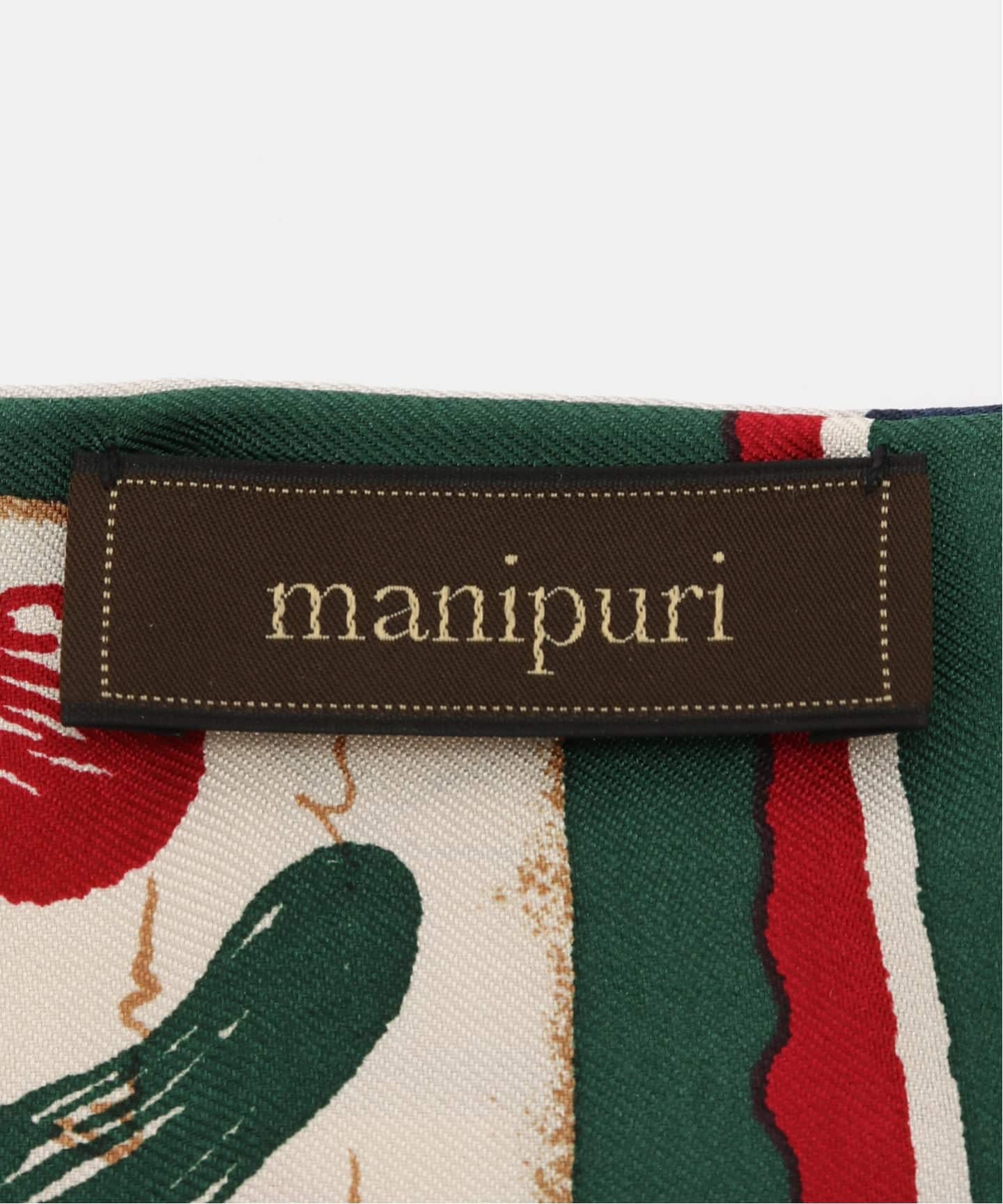 manipuri/マニプリ リバーシブル シルクタイスカーフ（スカーフ
