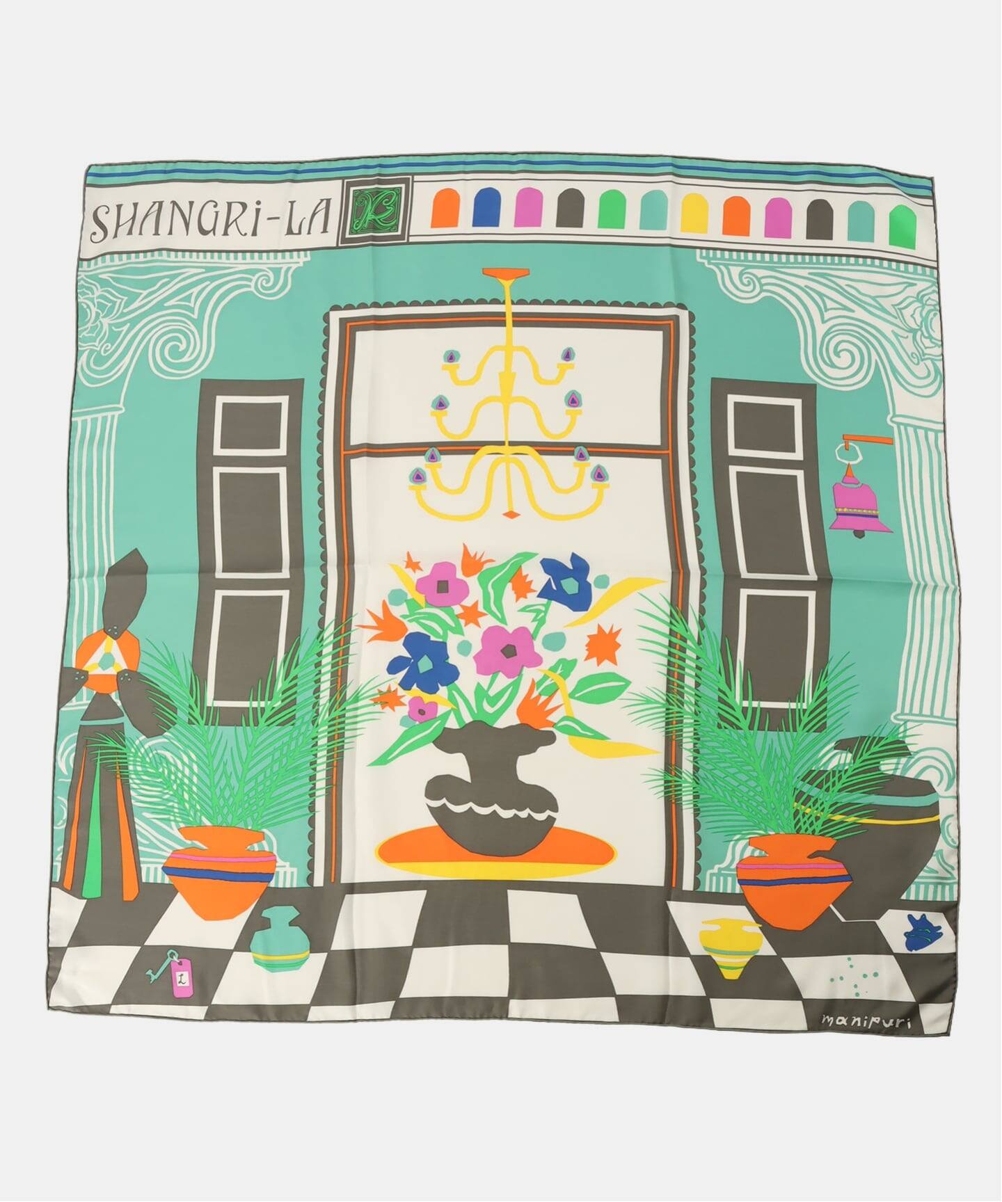 manipuri / マニプリ 88*88 シャングリラ（スカーフ／バンダナ