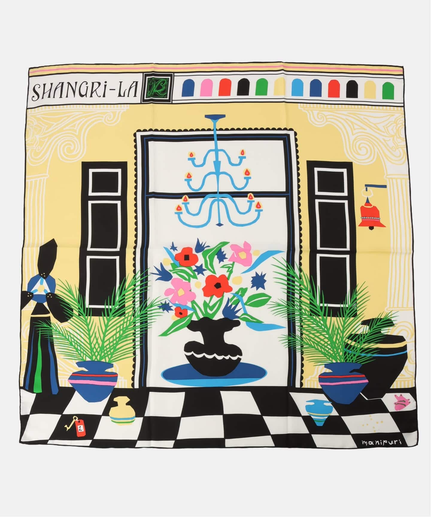 manipuri / マニプリ 88*88 シャングリラ（スカーフ／バンダナ