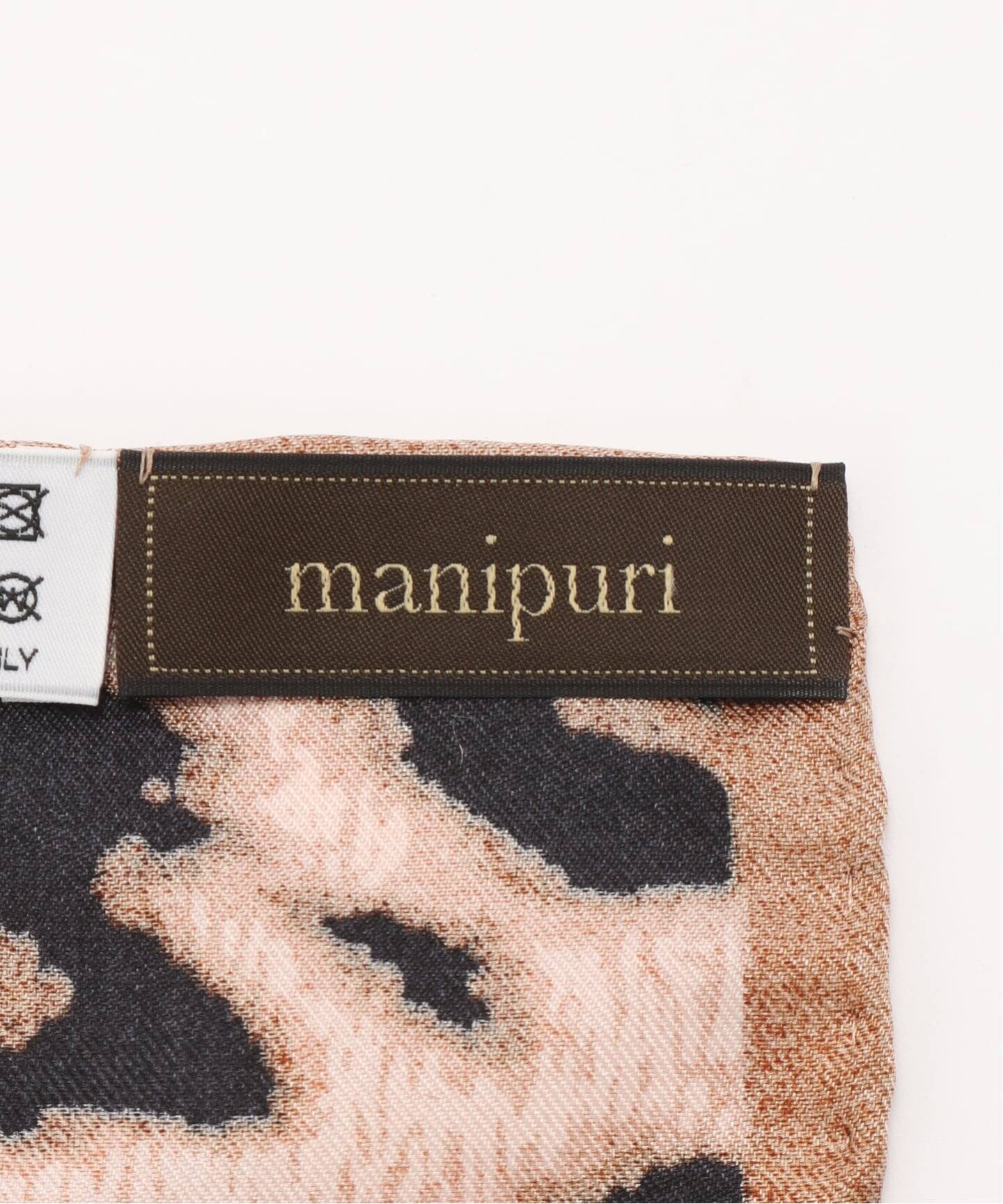 manipuri/マニプリ シルク65 レオパード ペグ（スカーフ／バンダナ