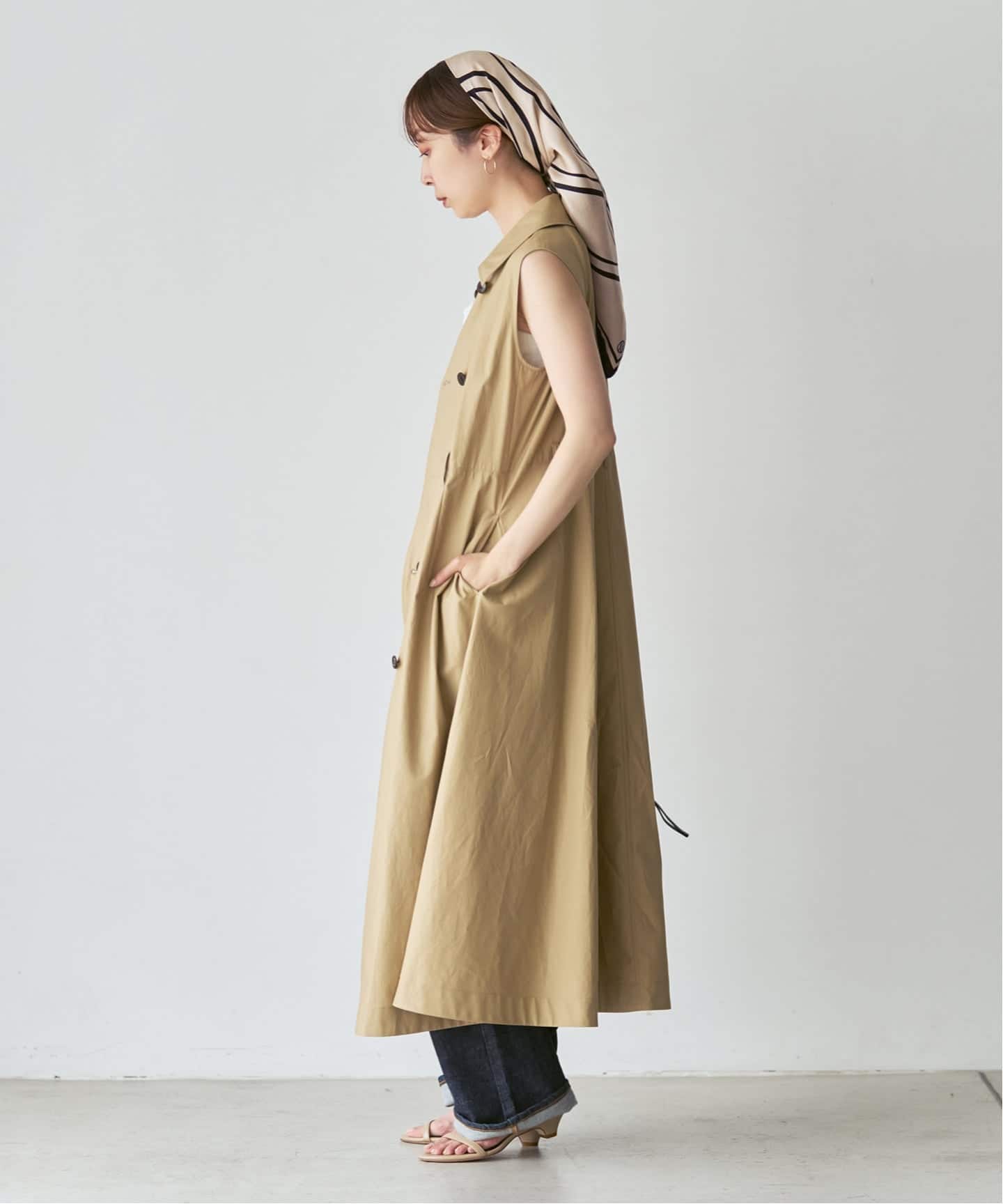 追加》LE SCARF/レスカーフ Monogram Large 80cm（スカーフ／バンダナ