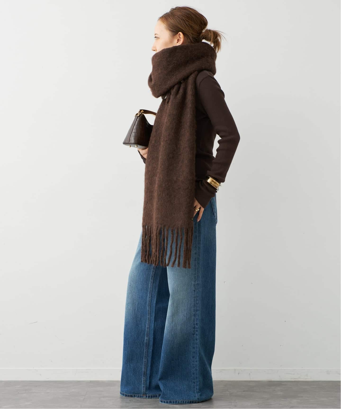 GOLDEN  ゴールデングース　マフラー　ドゥーズィエムクラス GOLDEN GOOSE / ゴールデングース】JOURNEY SCARF LONG FRINGES