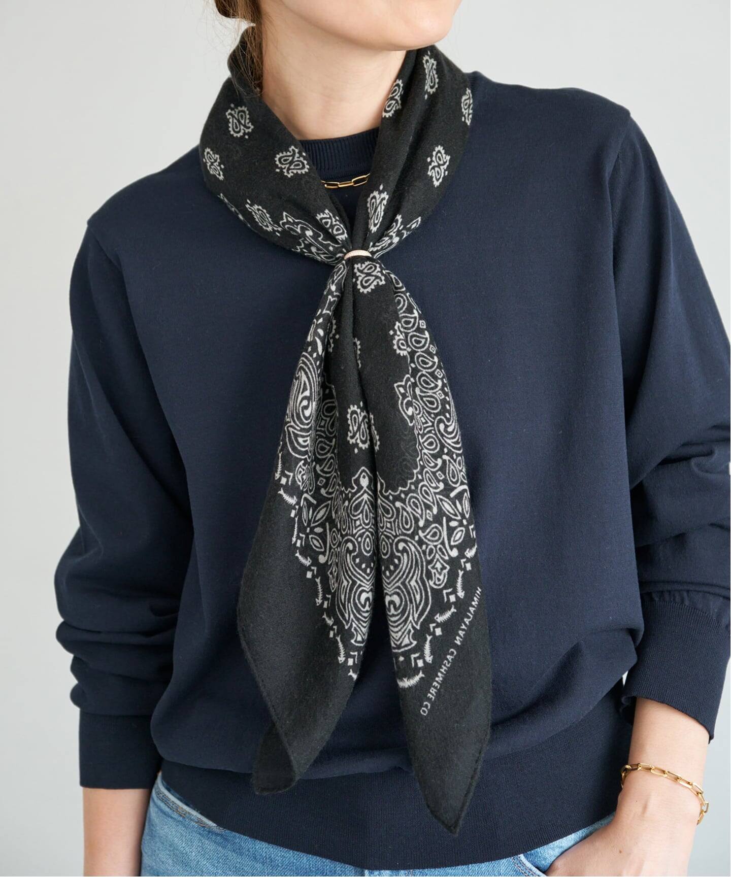 2025年11月購入/新品【Deuxieme Classe】 カシミアスカーフ HIMALAYAN CASHMERE/ヒマラヤン カシミヤ】COMPANY CLASSIC BANDA