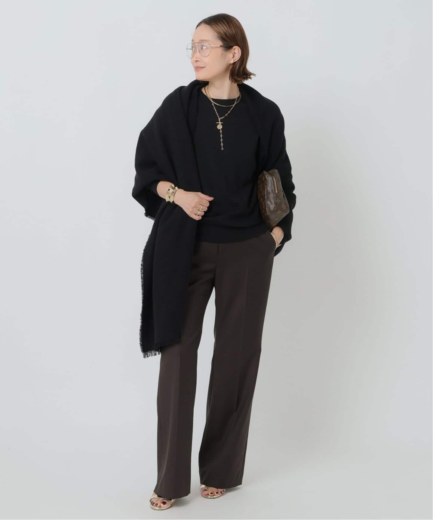 ALONPI CASHMERE / アロンピ カシミア】STOLE（ストール）｜Deuxieme
