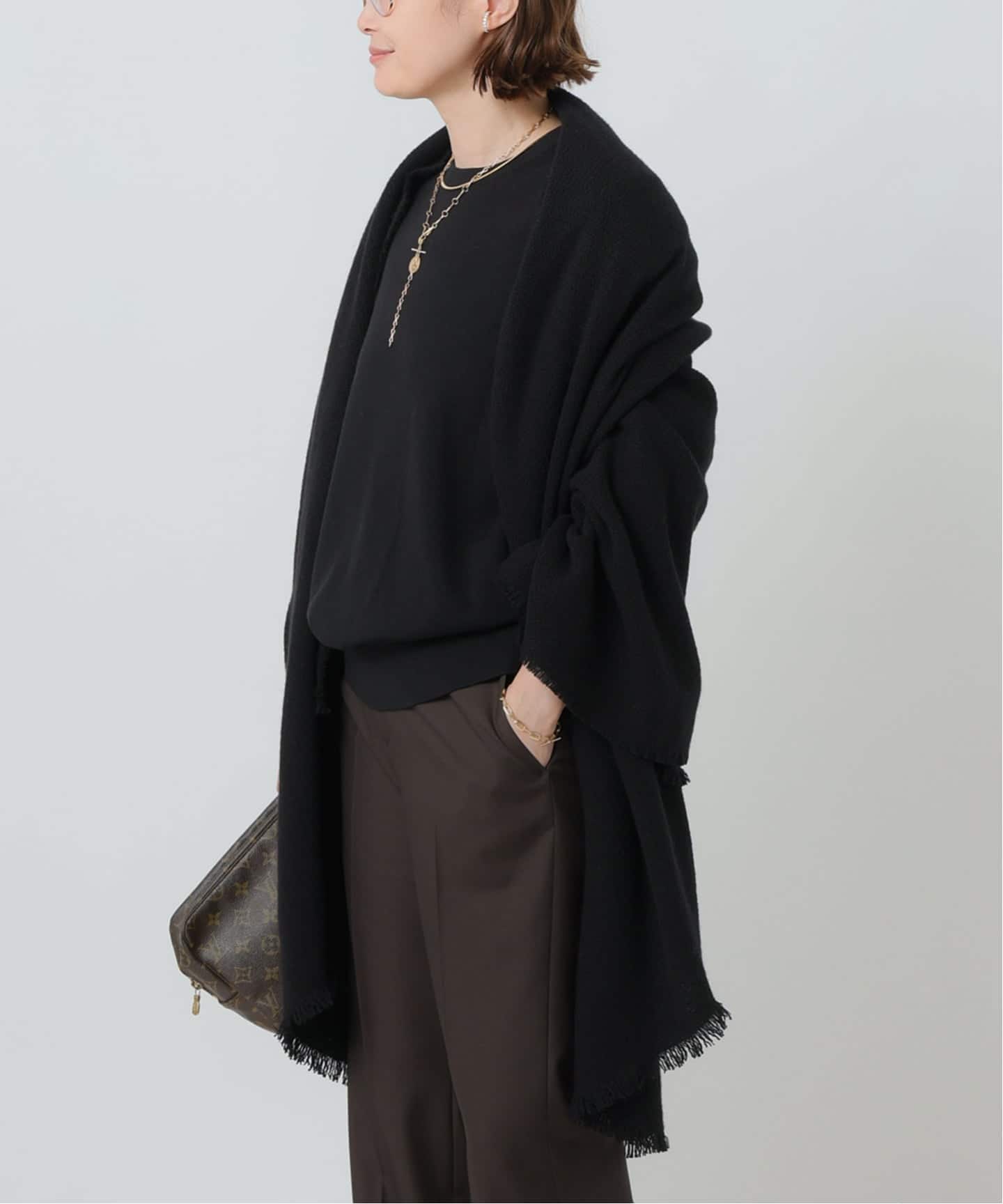 ALONPI CASHMERE / アロンピ カシミア】STOLE（ストール）｜Deuxieme